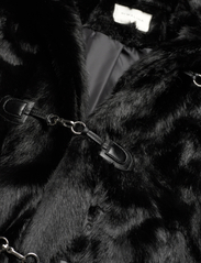 Malina - Danyelle buckled faux fur jacket - takit & päällystakit - black - 6