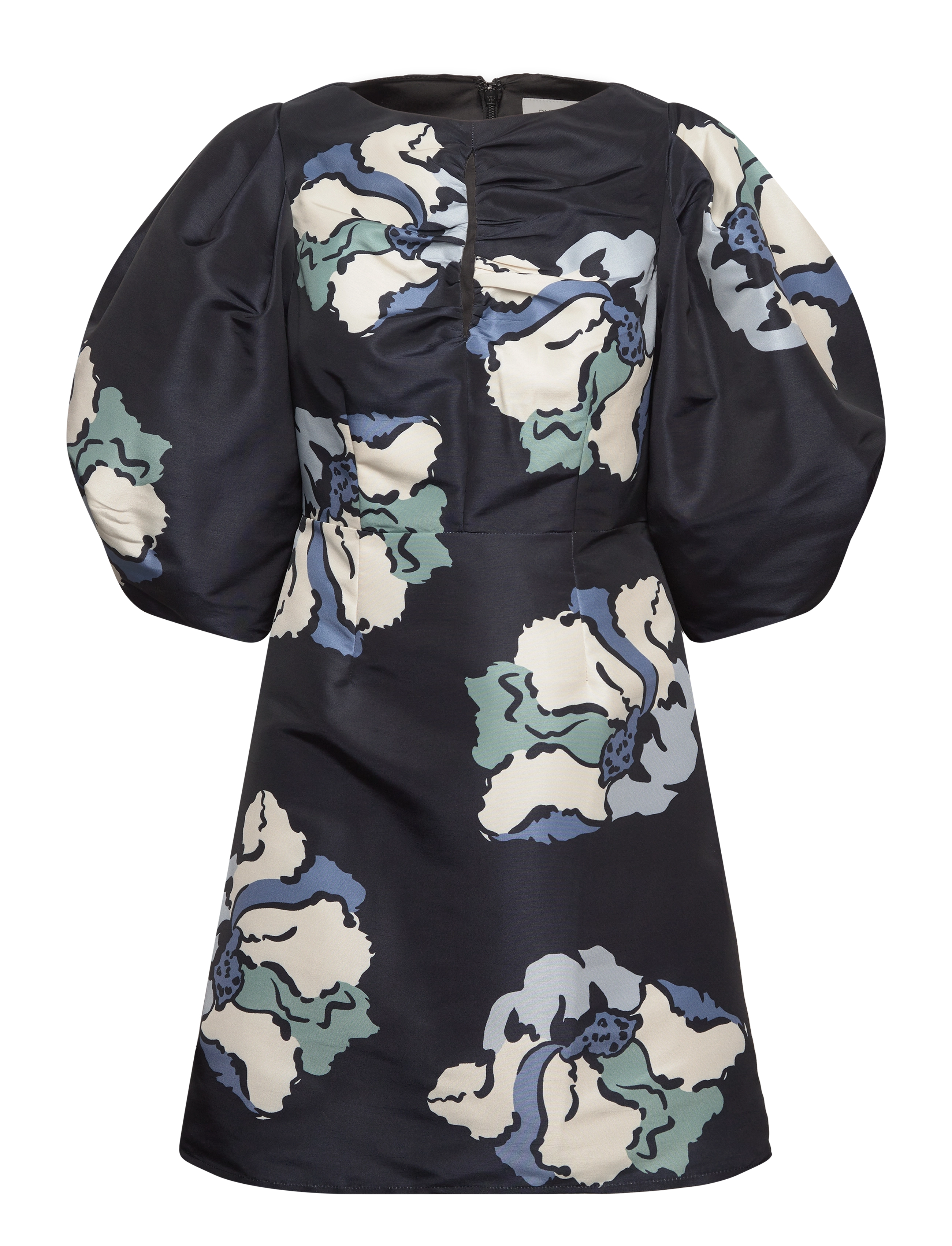 MALINA Primrose Open Front Mini Kleid Schwarz - XS - Damen