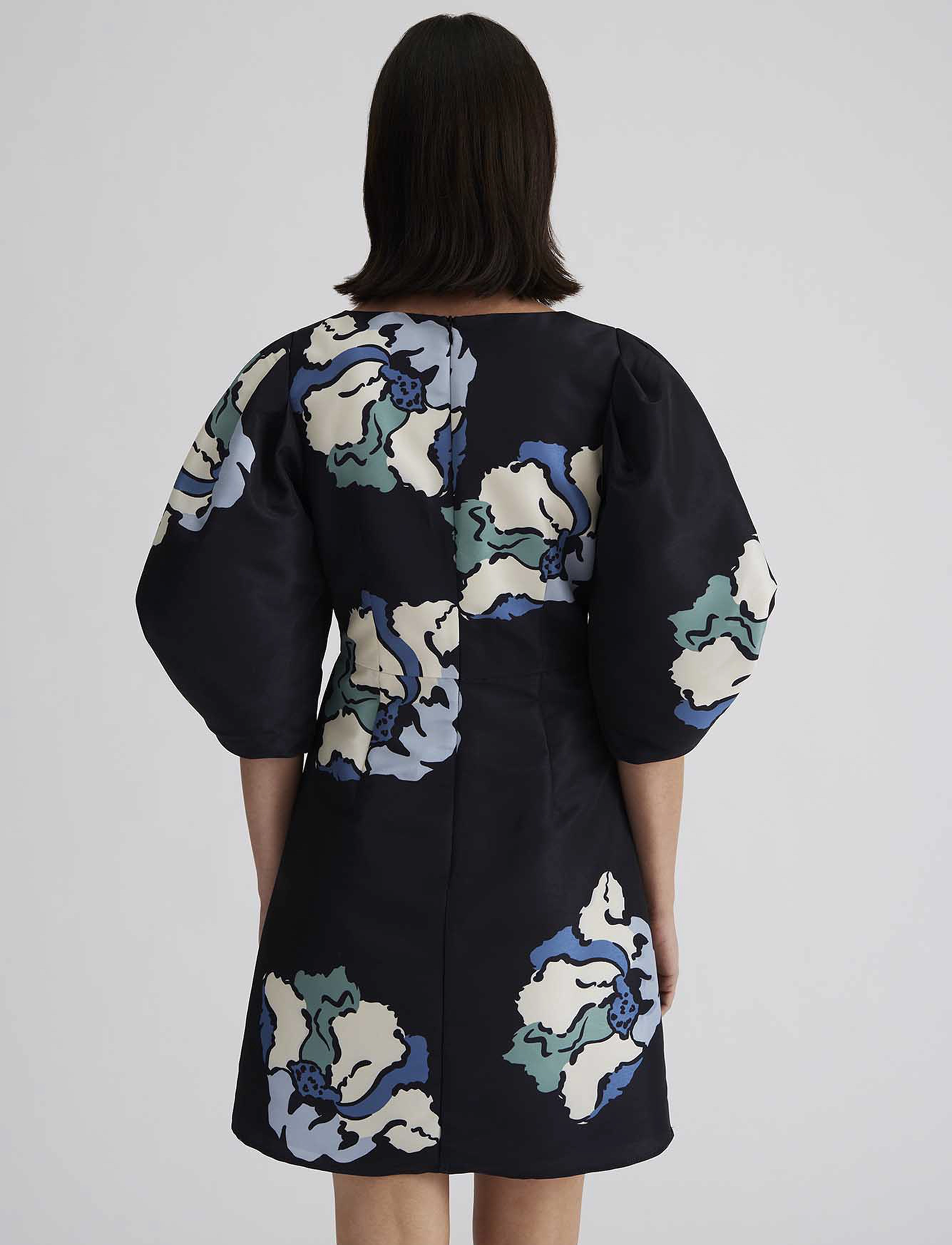 Malina - Primrose open front mini dress - partykleider - floral - 3