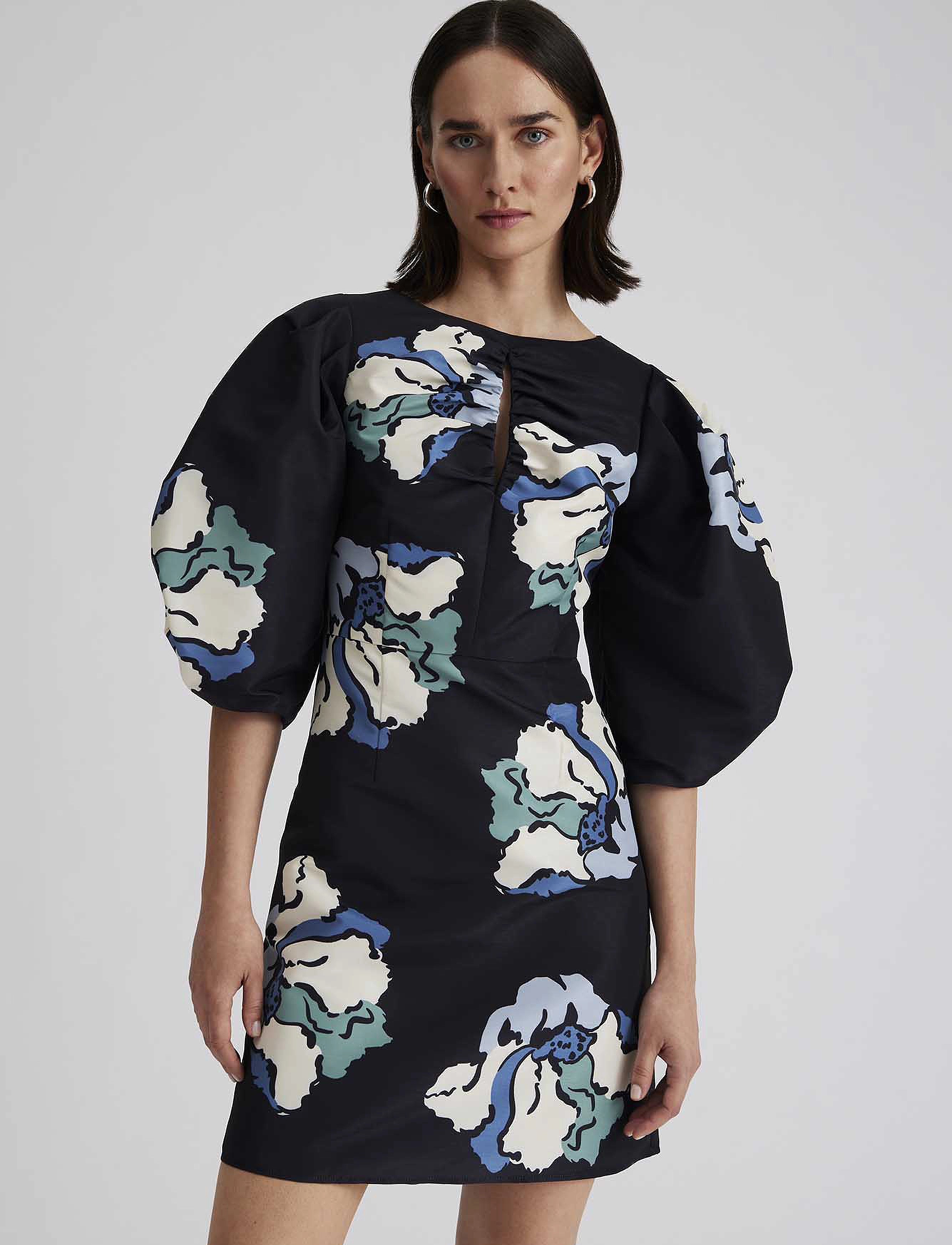Malina - Primrose open front mini dress - partykleider - floral - 4