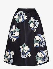 Malina - Filippa pleated midi skirt - midi nederdele - floral - 0