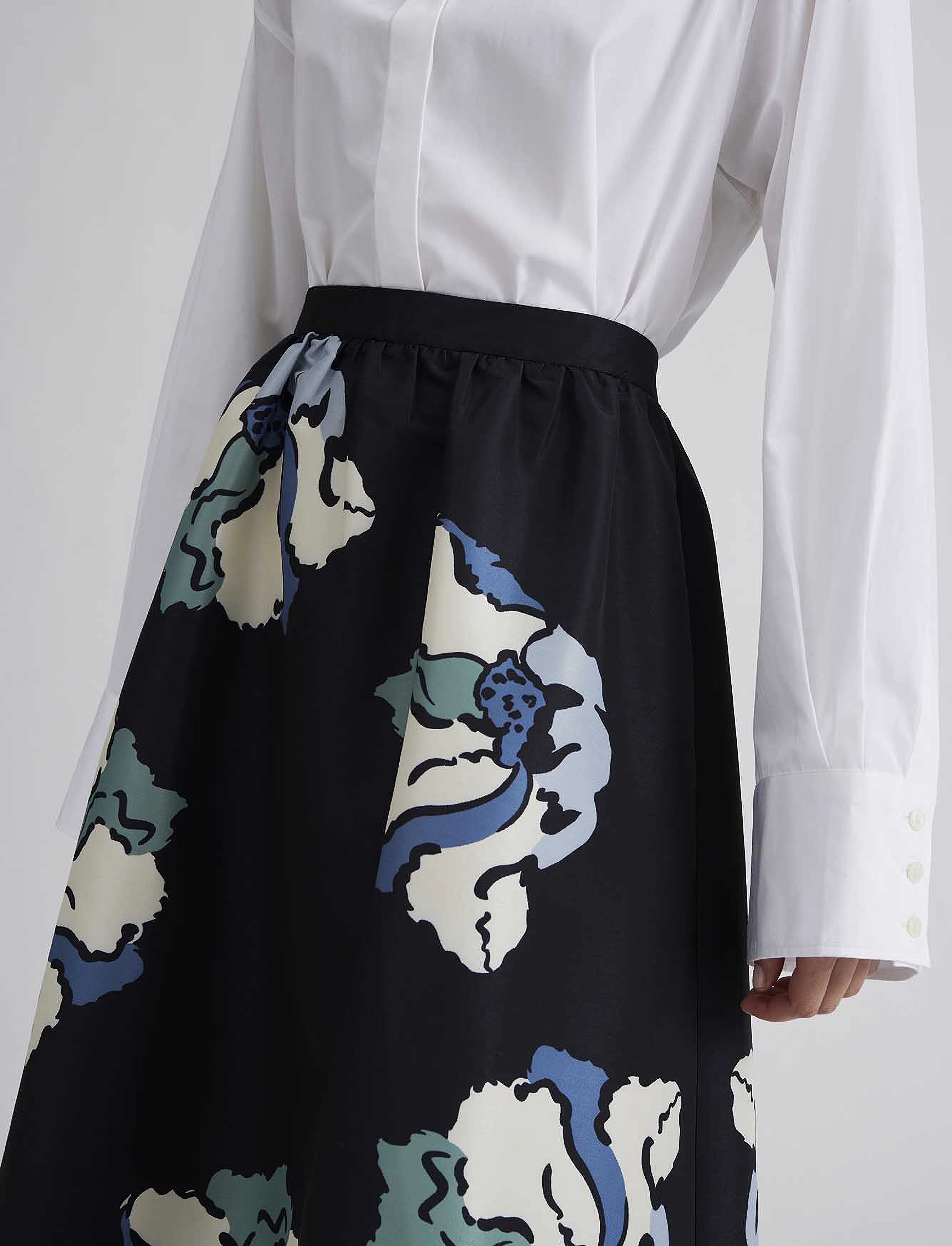 Malina - Filippa pleated midi skirt - floral - 5