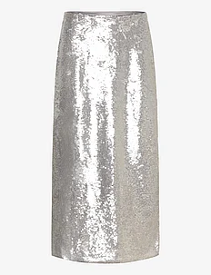 Clarisse sequin maxi skirt, Malina