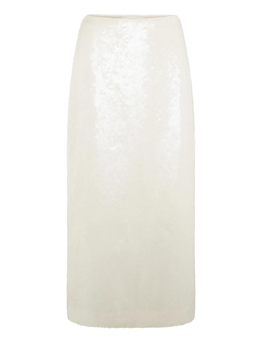 Malina - Clarisse Sequin Maxi Skirt - litritega seelikud - vanilla - 0