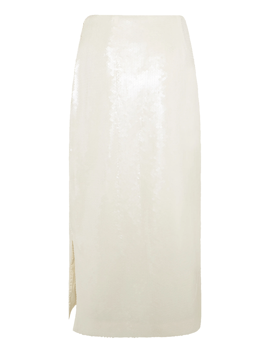Malina - Clarisse Sequin Maxi Skirt - litritega seelikud - vanilla - 1