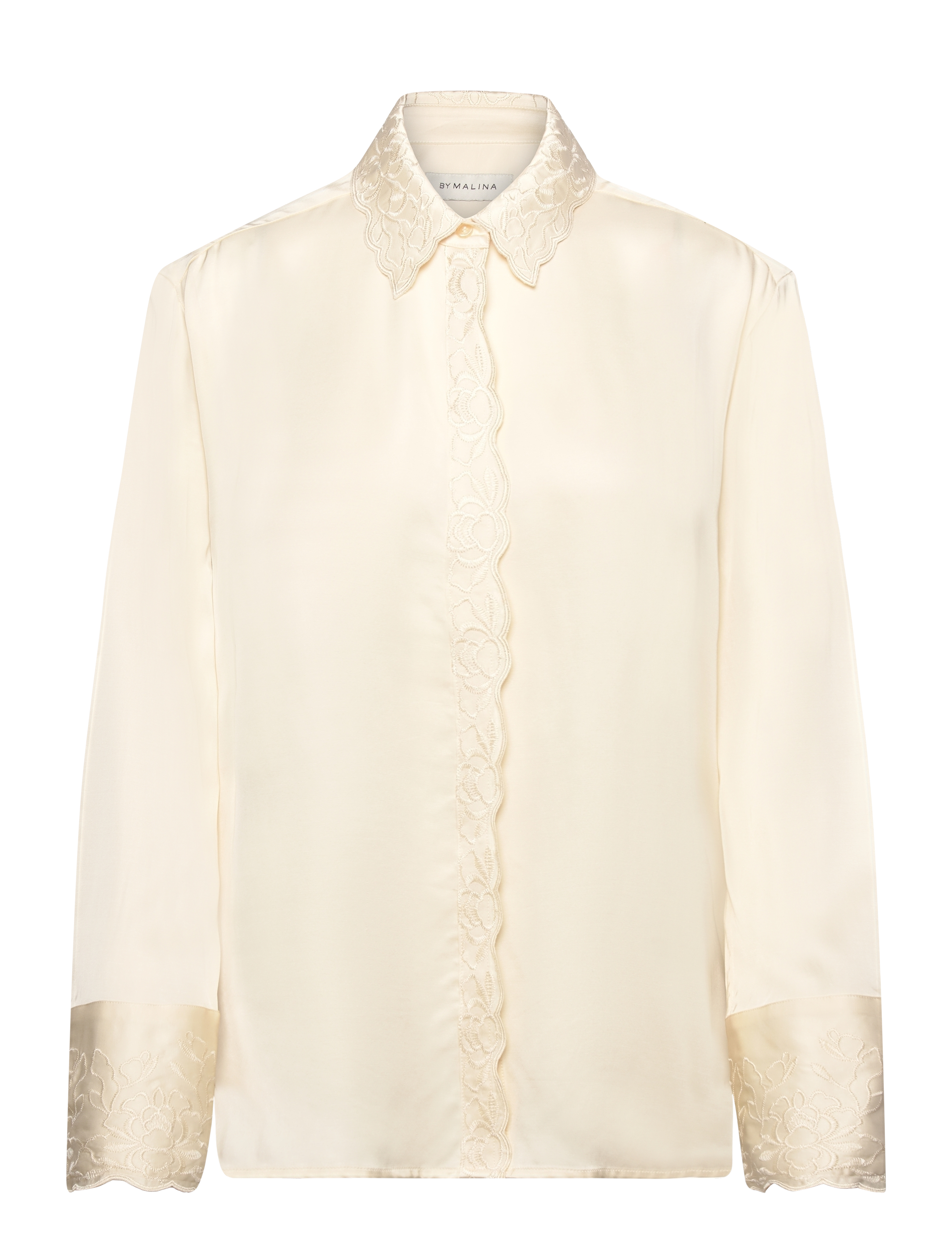 Malina - Naomi embroidery detailed shirt - vanilla - 1