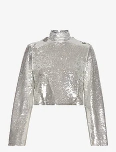 Aella wide sleeve sequin top, By Malina