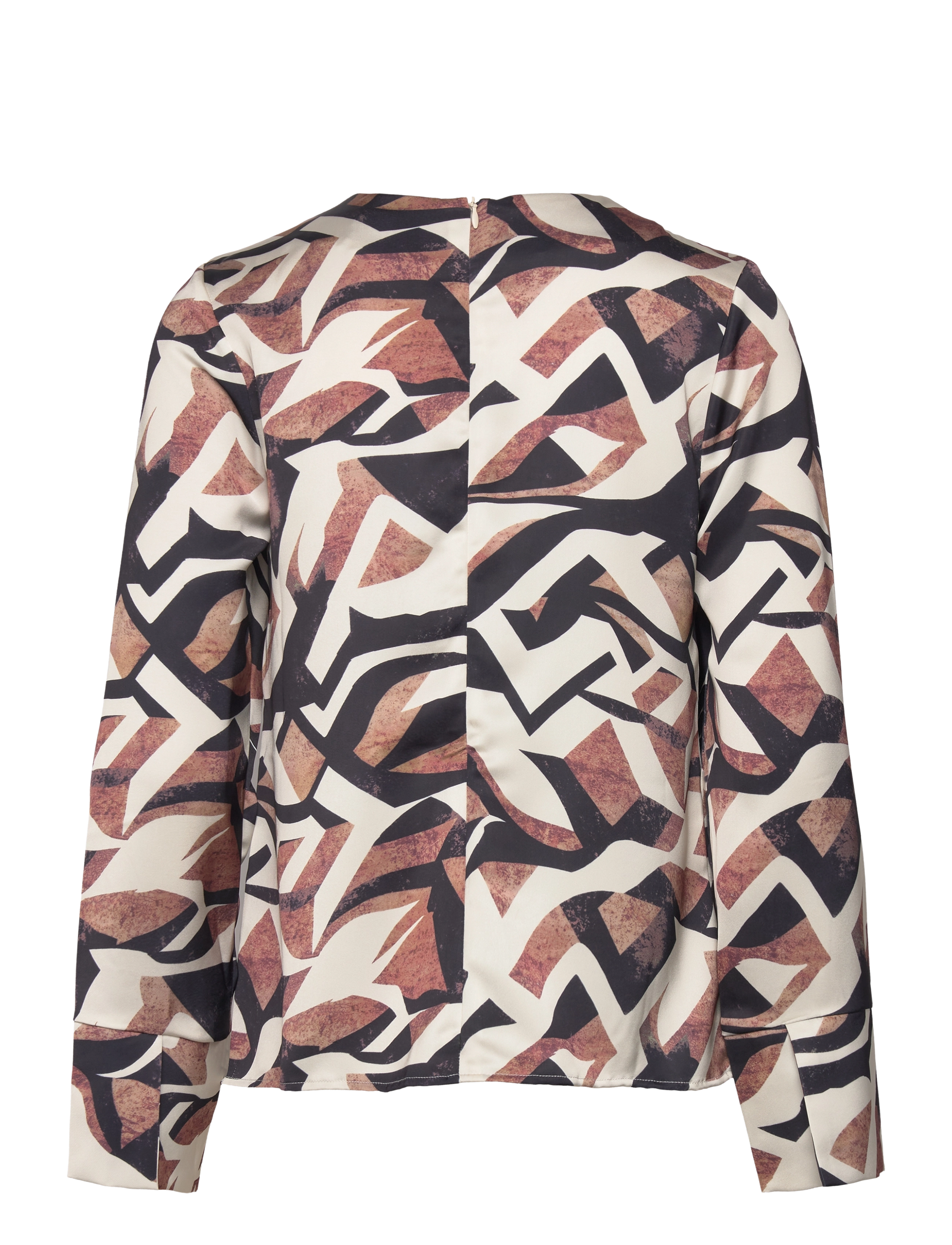 Malina - Evie Pleated Neckline blouse - langærmede bluser - multi coloured - 2