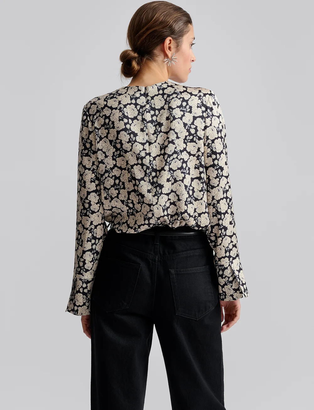 Malina - Evie pleated neckline blouse - pitkähihaiset puserot - pink - 3