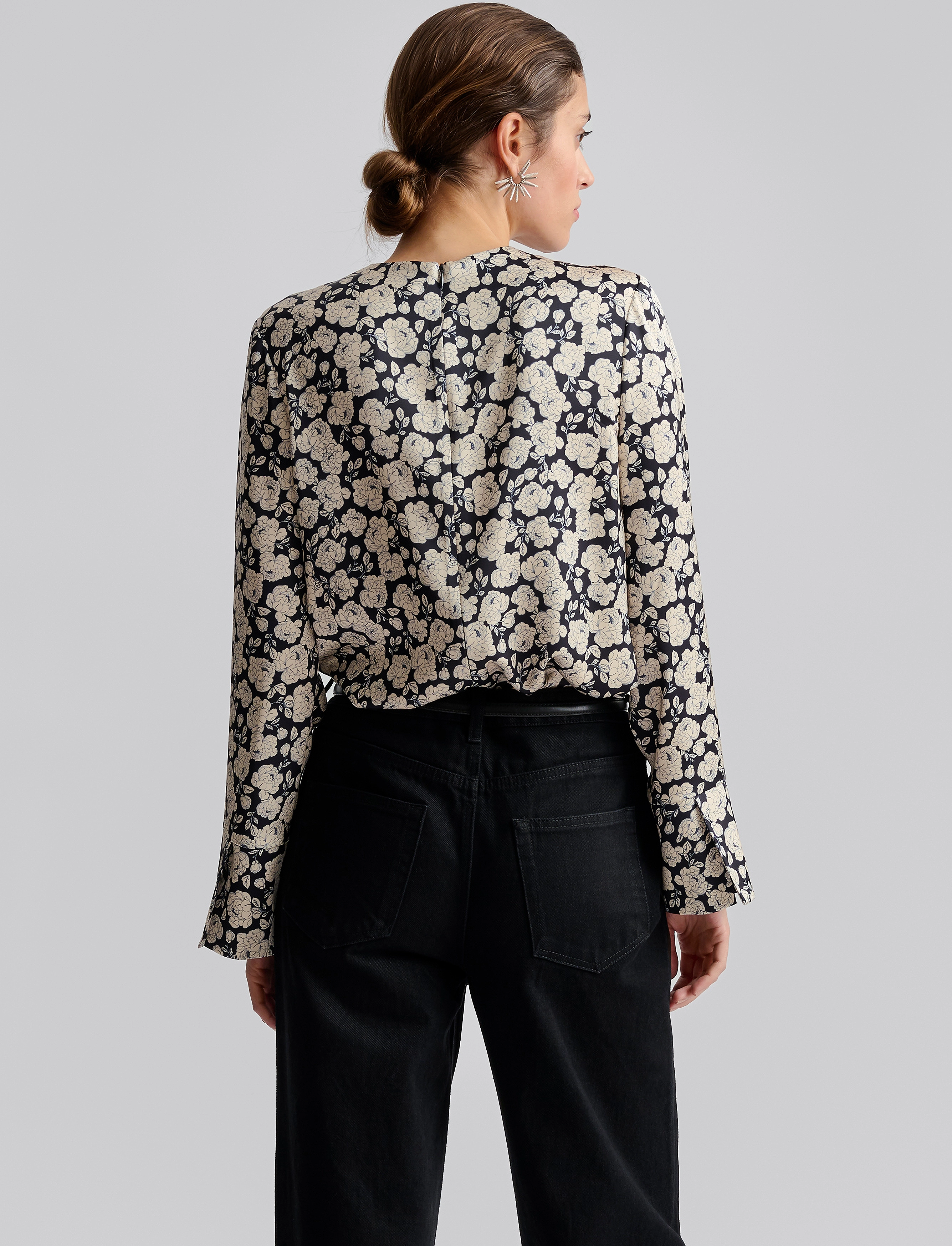 Malina - Evie Pleated Neckline blouse - langärmlige blusen - pink - 3