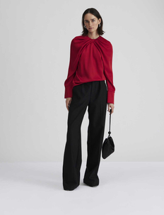 Evie pleated neckline blouse, By Malina