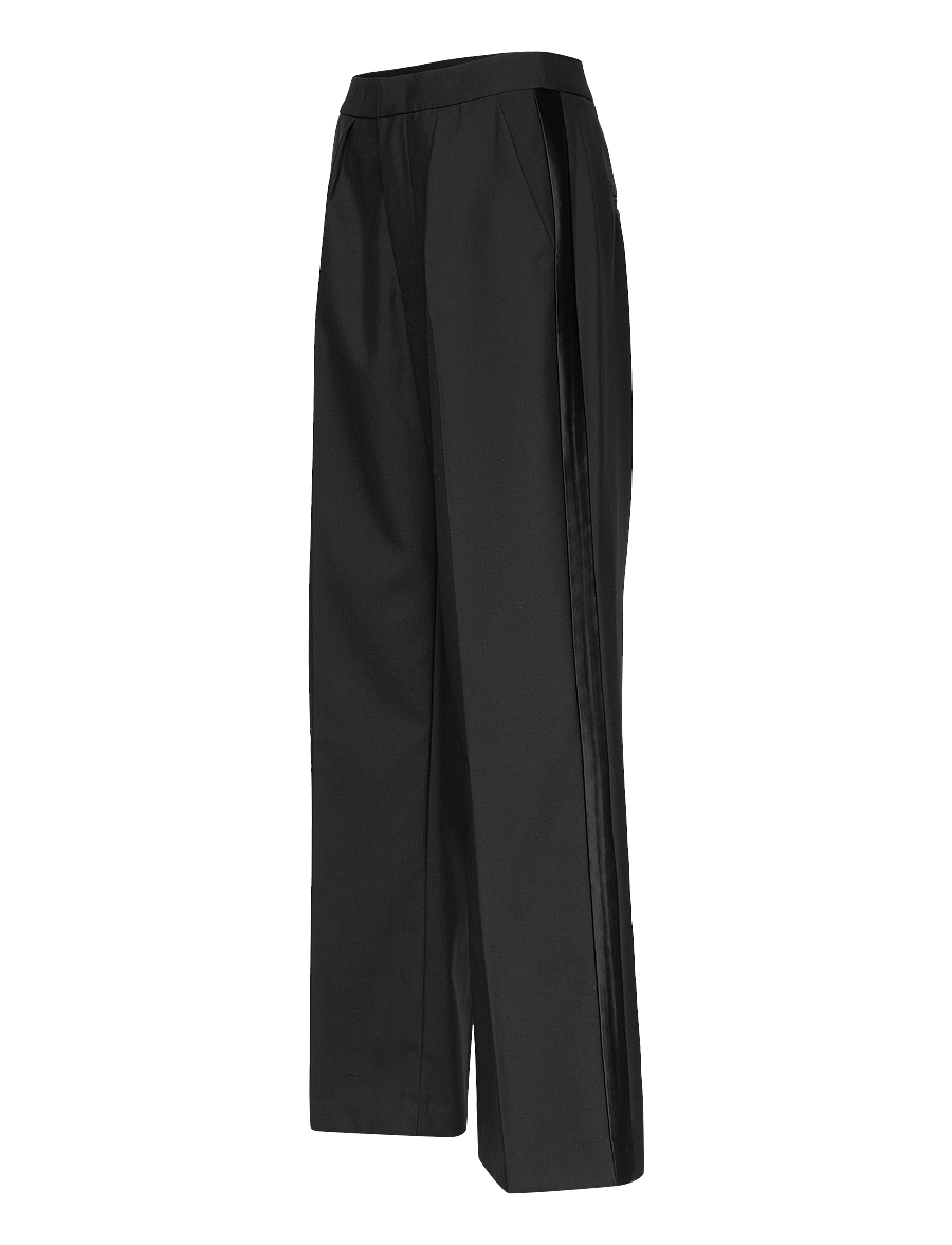 Malina - Malina Classic Tuxedo Pants - pidulikud püksid - black - 3