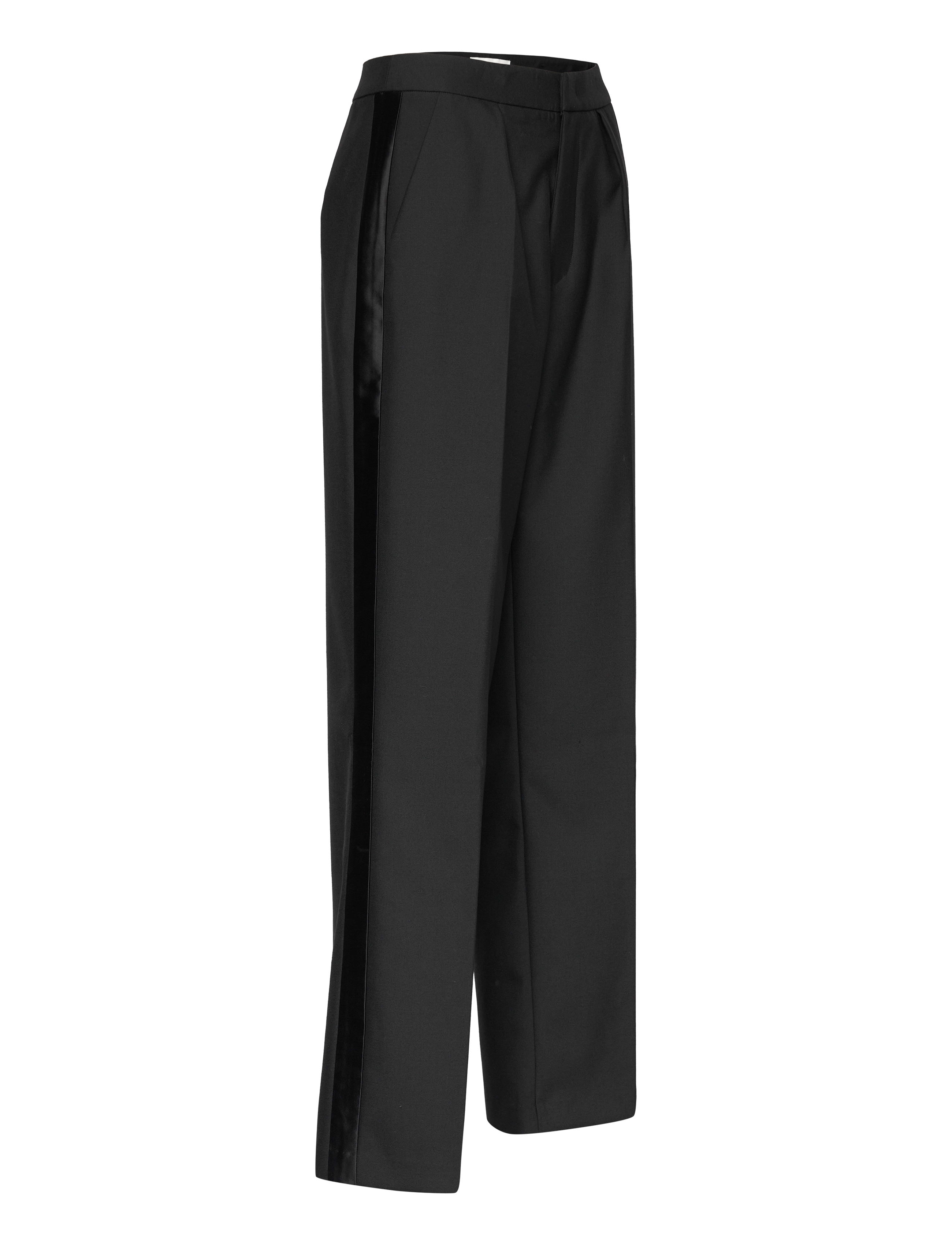 Malina - Malina Classic Tuxedo Pants - anzugshosen - black - 4