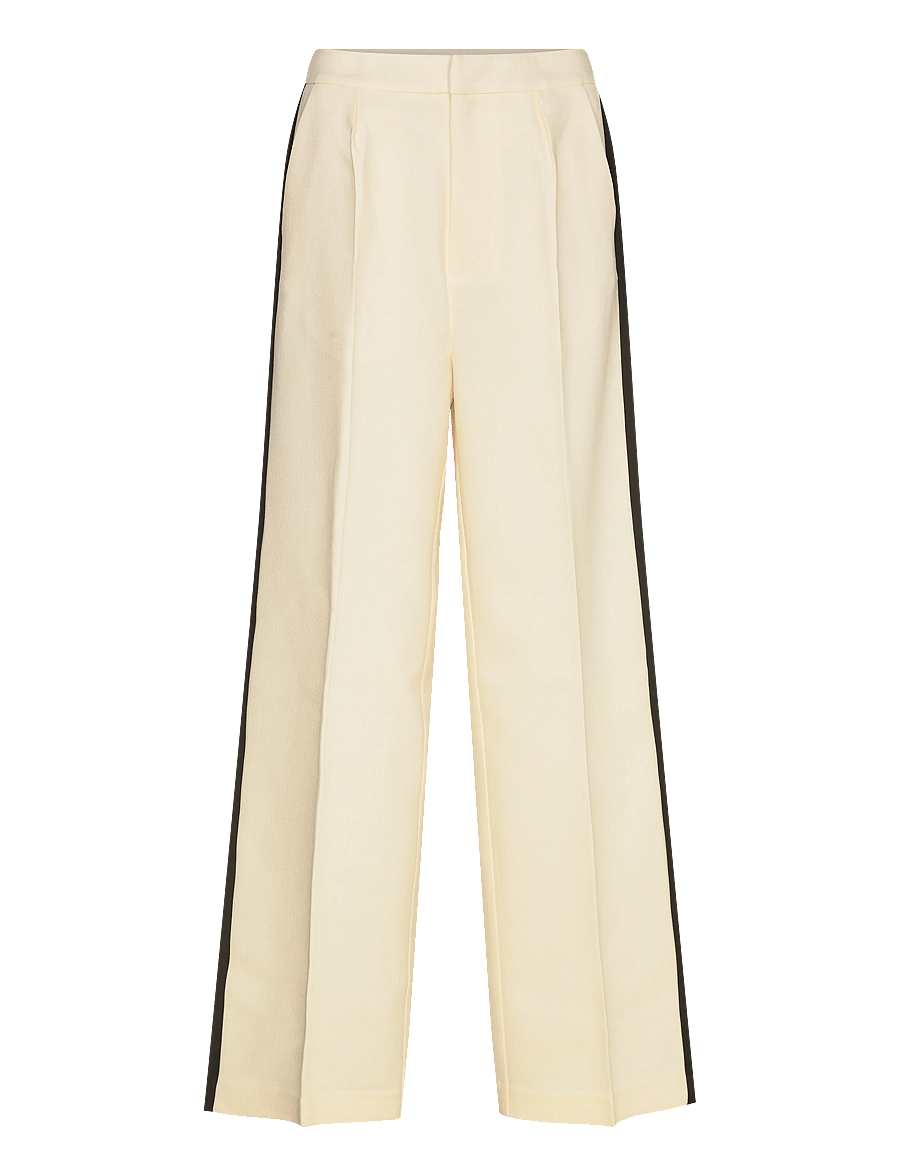 Malina - Malina Classic Tuxedo Pants - kostymbyxor - vanilla - 1