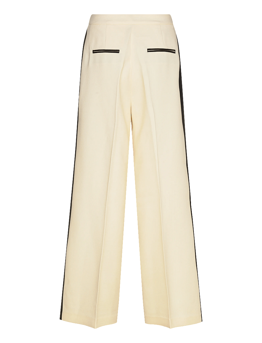 Malina - Malina Classic Tuxedo Pants - kostymbyxor - vanilla - 2