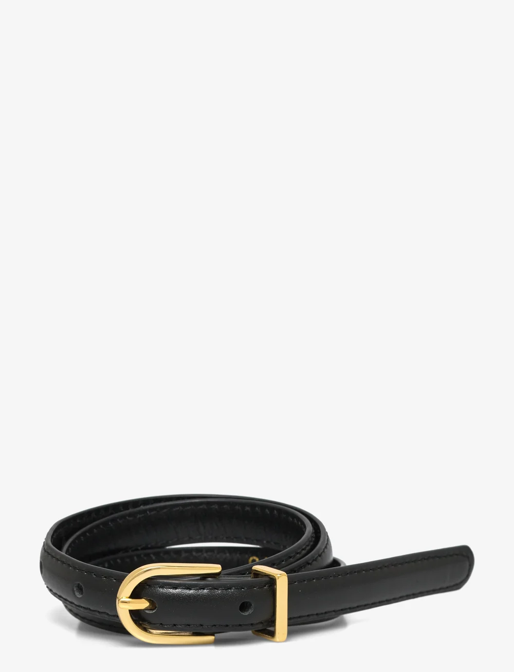 Malina - Blair thin leather belt - casual gürtel - black - 1