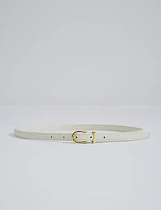 Blair thin leather belt, Malina