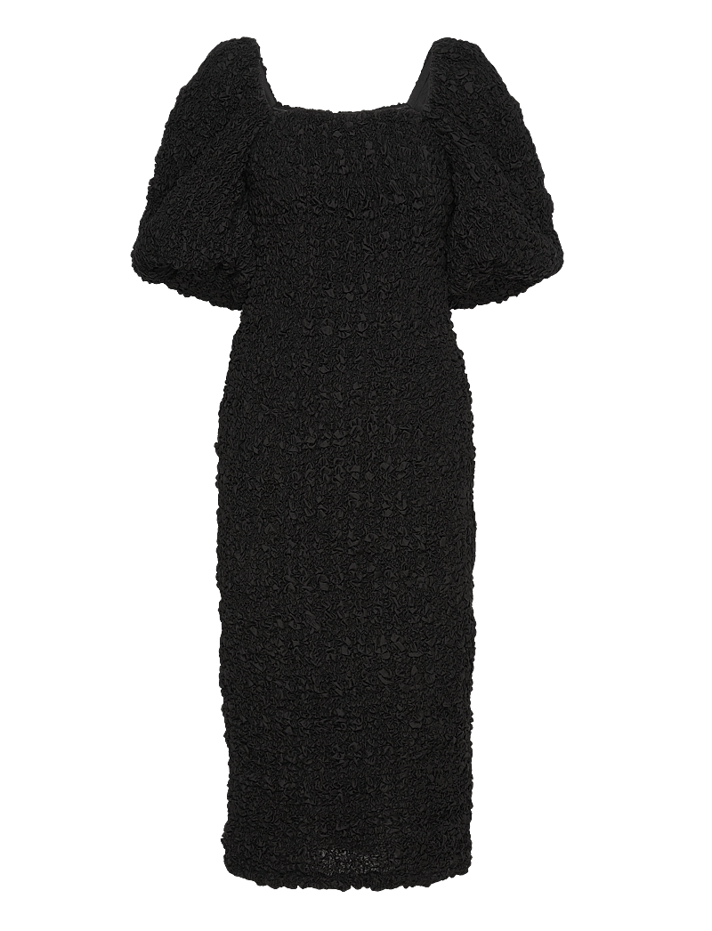 Malina - Carli smocked midi dress - black - 1