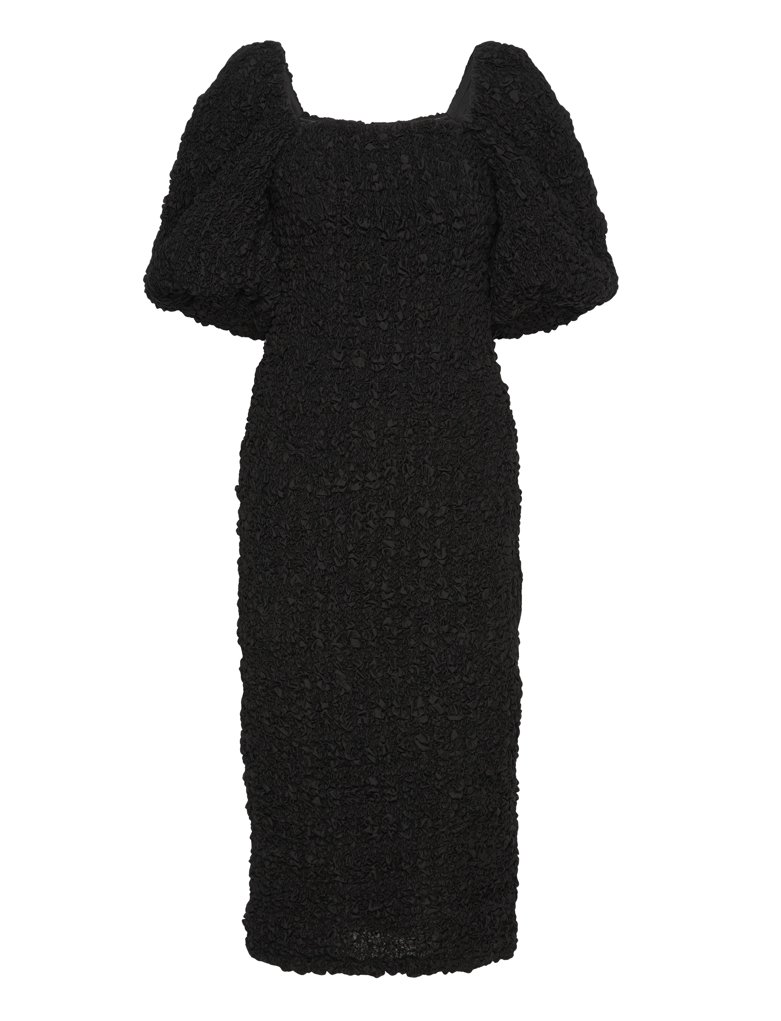 Malina - Carli smocked midi dress - black - 1