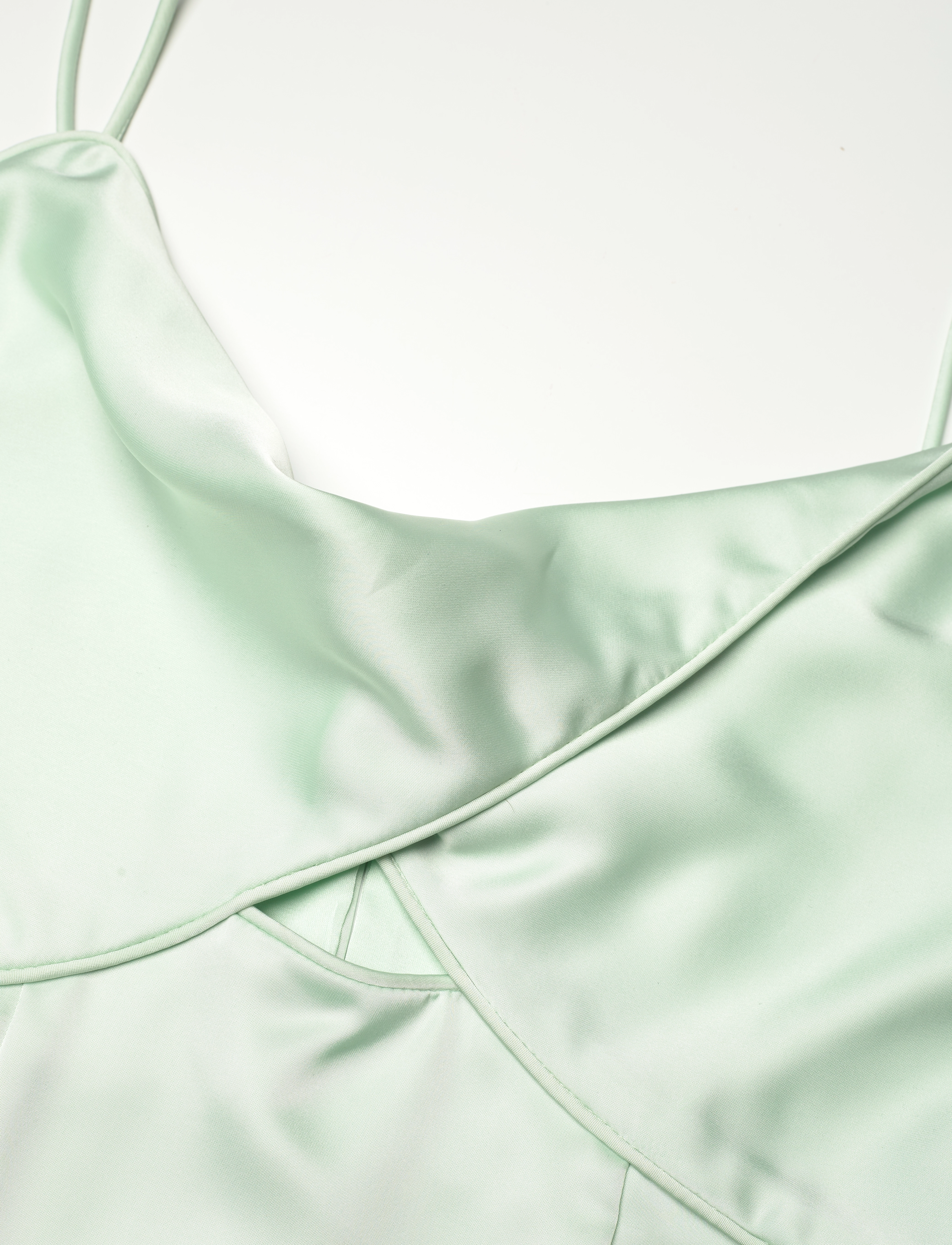 Malina - Patrizia cut out slip maxi dress - mint - 4