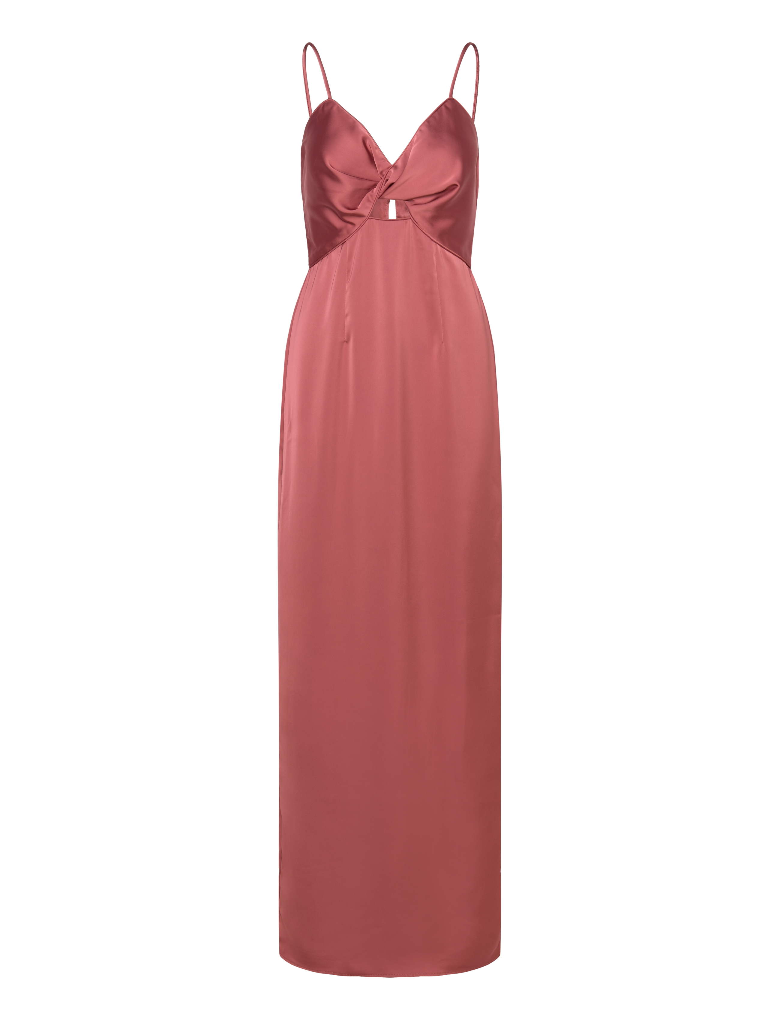 Malina - Patrizia cut out slip maxi dress - terracotta - 1