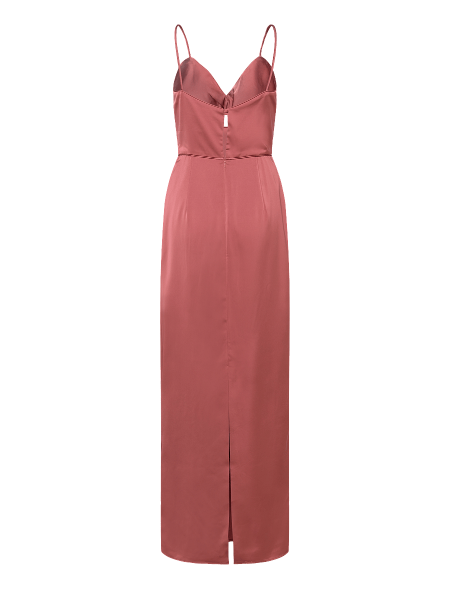 Malina - Patrizia cut out slip maxi dress - terracotta - 2