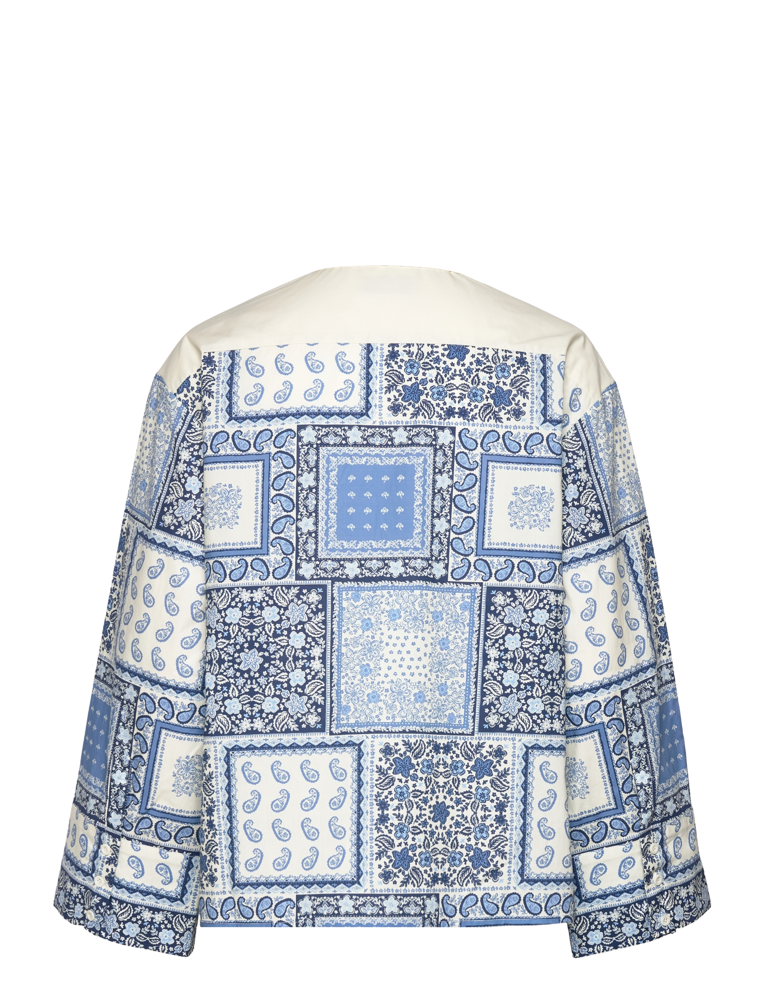 Malina - Carmen oversized patchwork shirt - coastal patchwork - 2