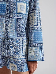 Malina - Carmen oversized patchwork shirt - denim shirts - coastal patchwork - 5