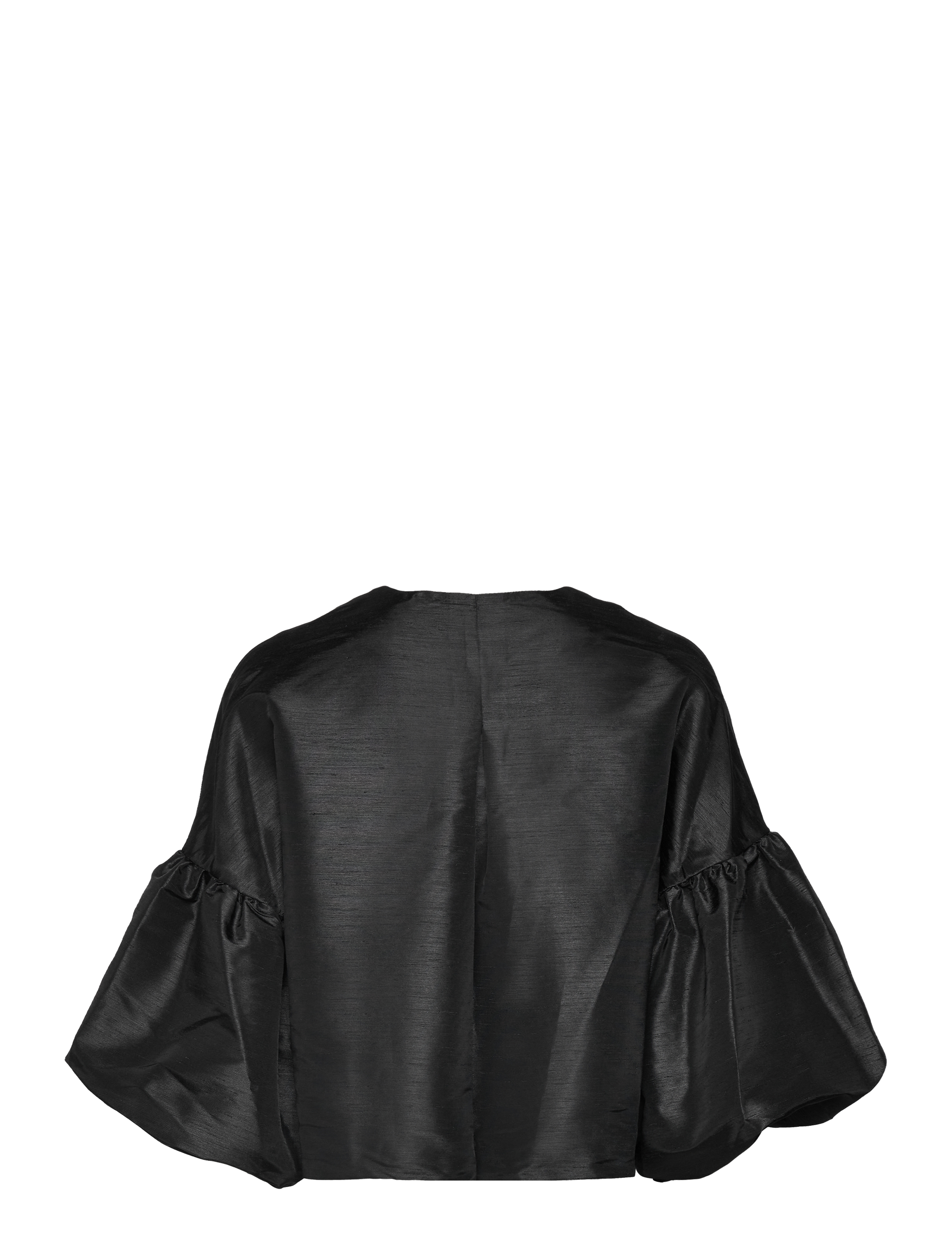 Malina - Viv dropped shoulder pouf sleeve blouse - black - 1