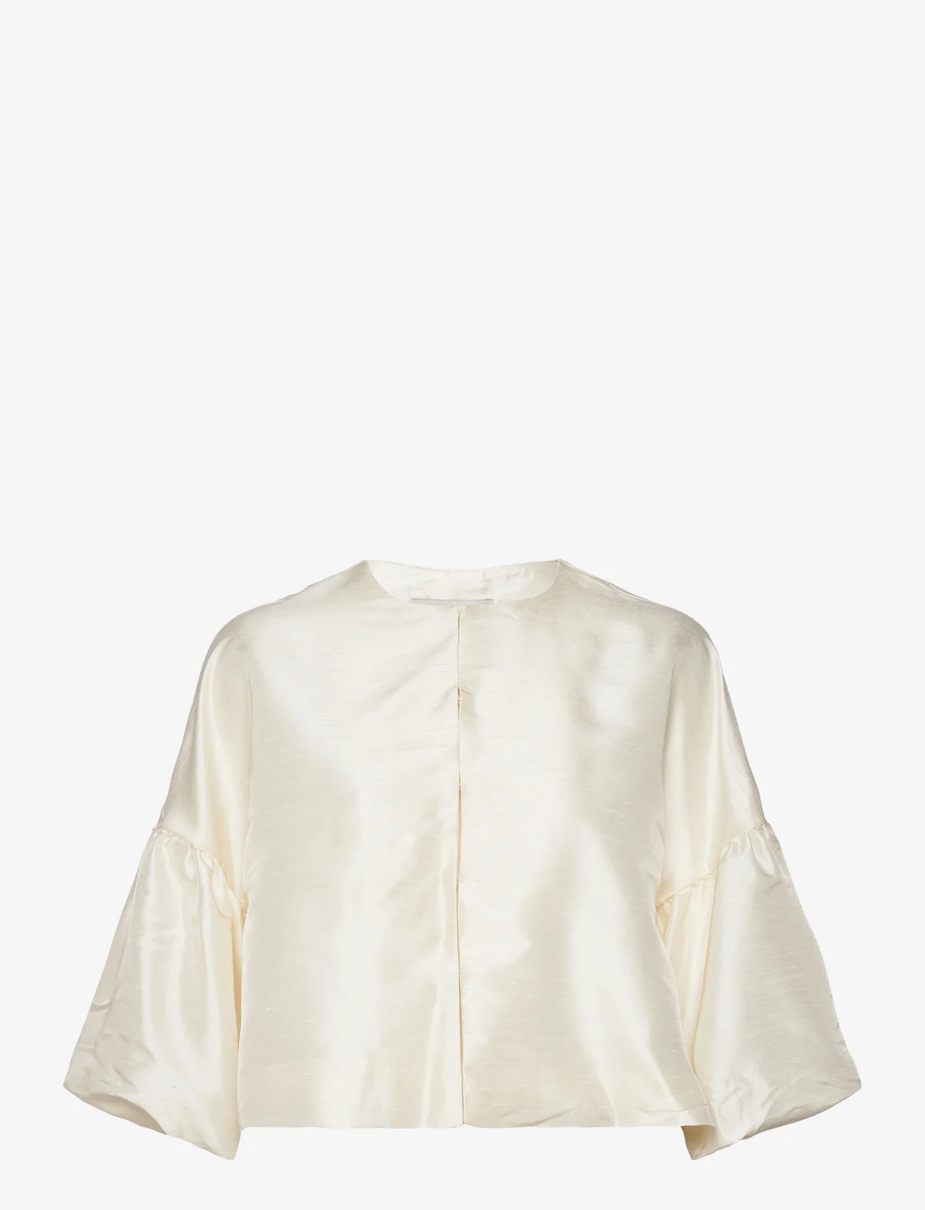 Malina - Viv dropped shoulder pouf sleeve blouse - blūzes ar īsām piedurknēm - vanilla - 1