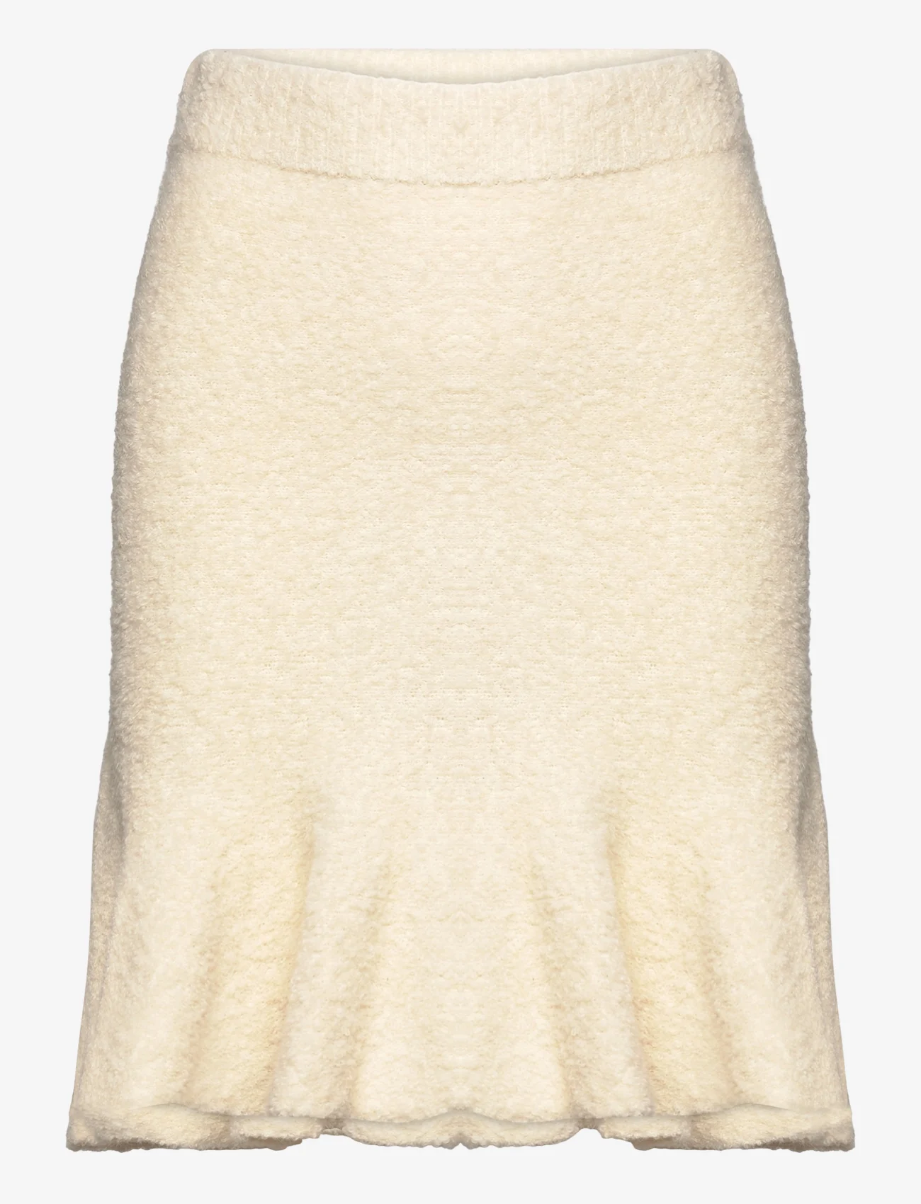 Malina - Elsie alpaca knitted mini skirt - gebreide rokken - vanilla - 1