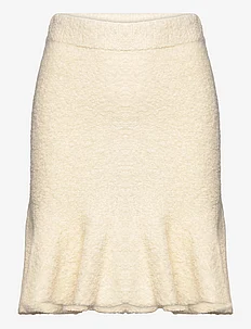 Elsie alpaca knitted mini skirt, Malina