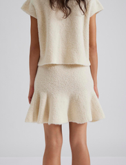 Malina - Elsie alpaca knitted mini skirt - gebreide rokken - vanilla - 3