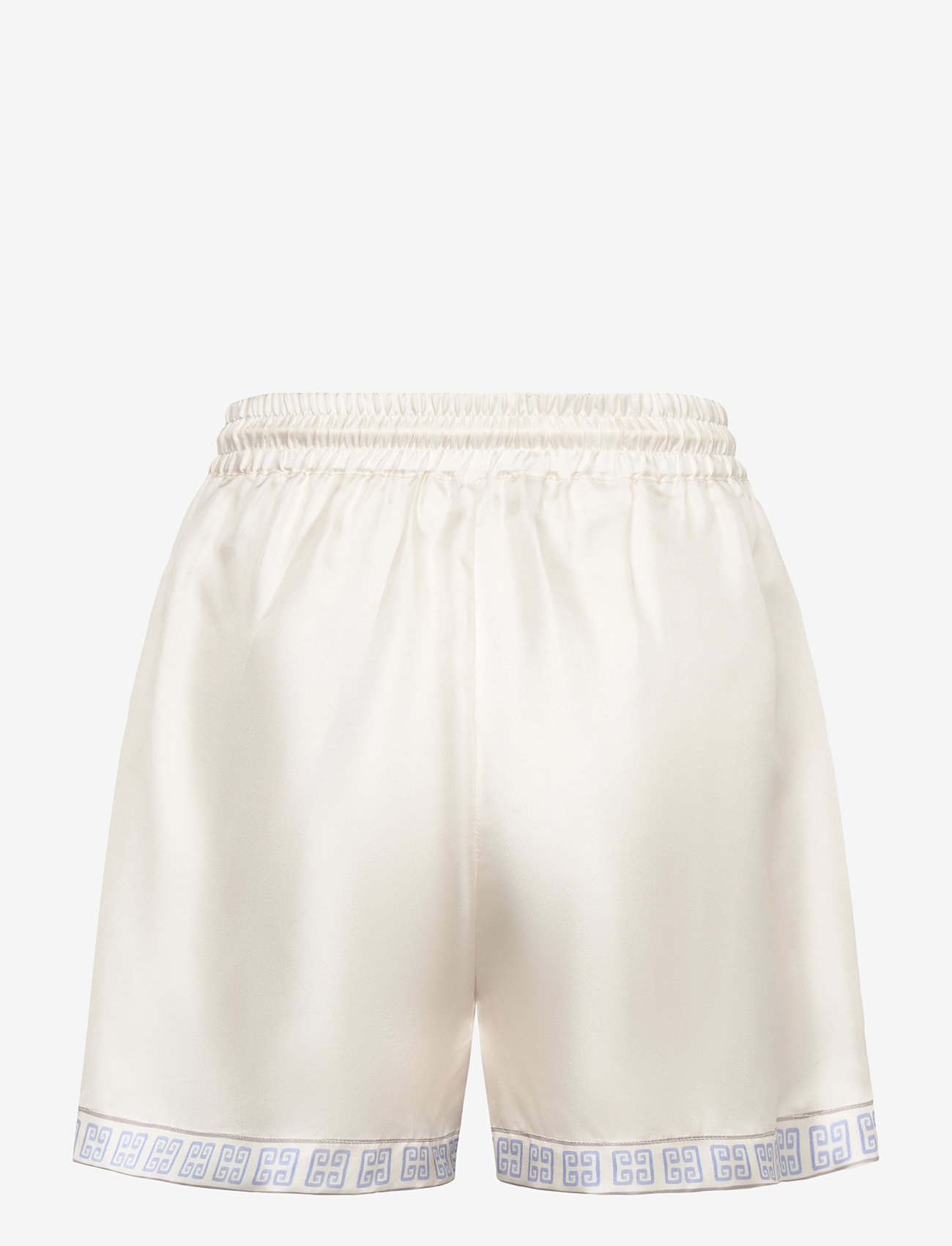 Malina - Iris wide drawstring silk shorts - paperbag lühikesed püksid - mosaic - 2