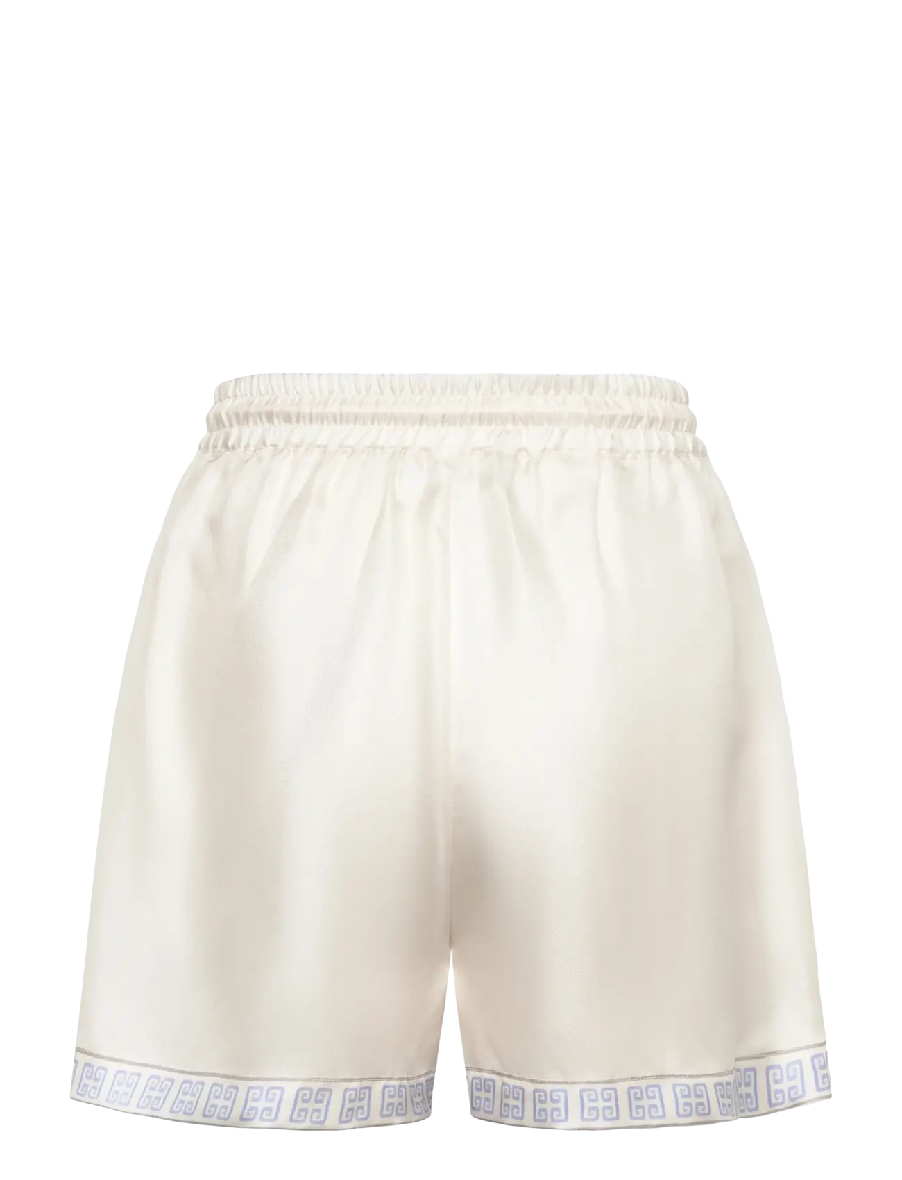 Malina - Iris Wide Drawstring Silk Shorts - mosaic - 2