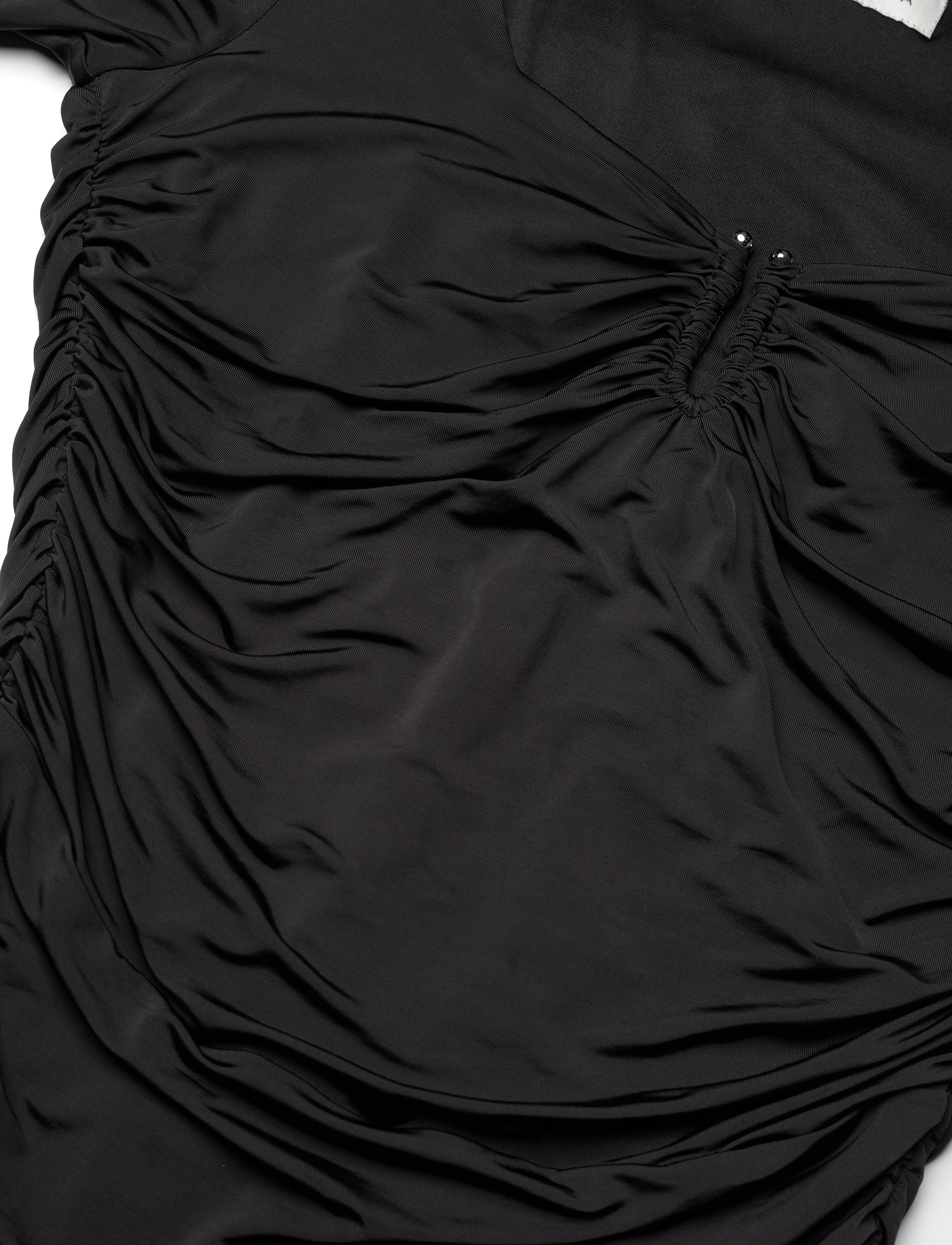 Malina - Elle heart shaped jersey midi dress - black - 5