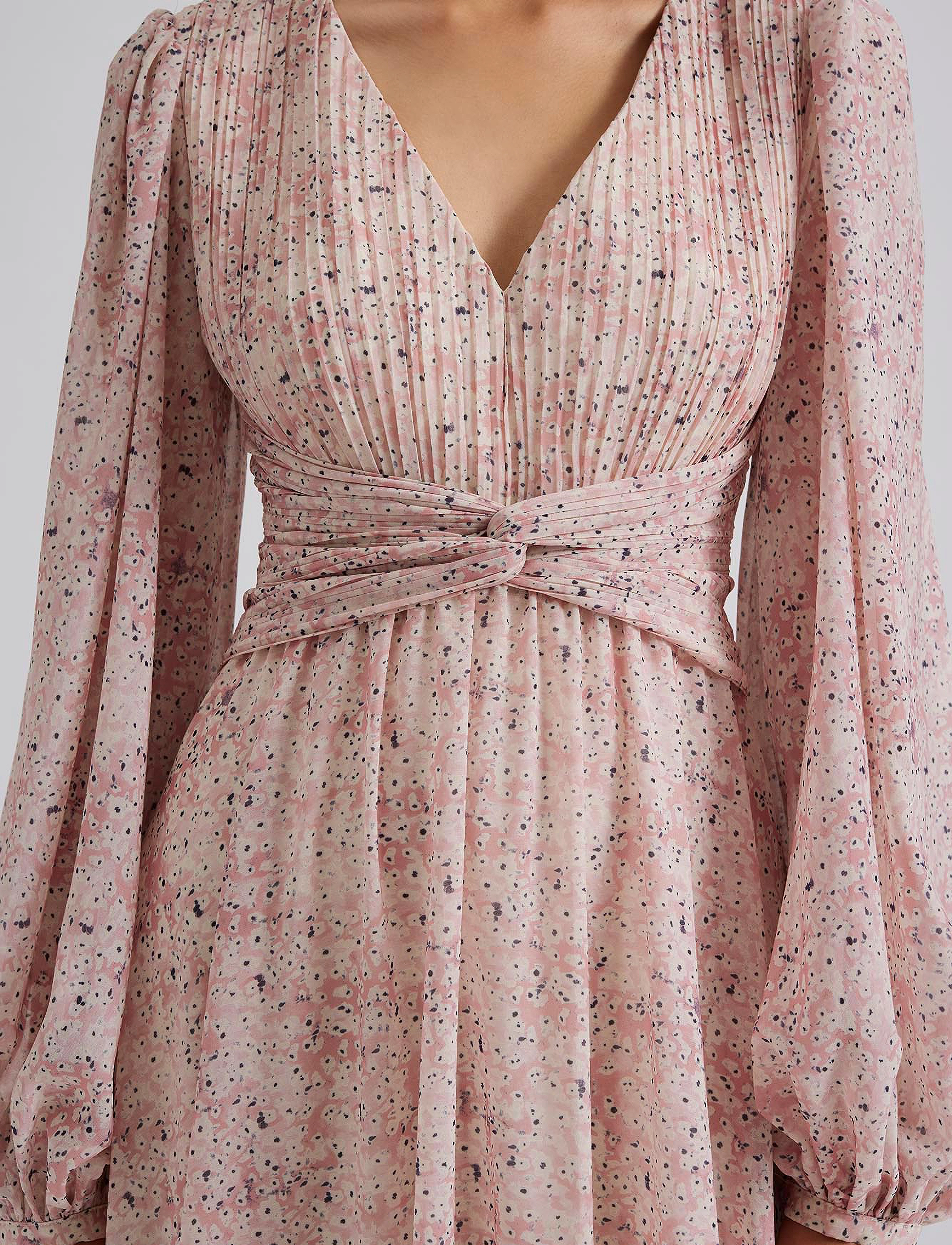 Malina - Lamia v-neck maxi dress - mist - 4