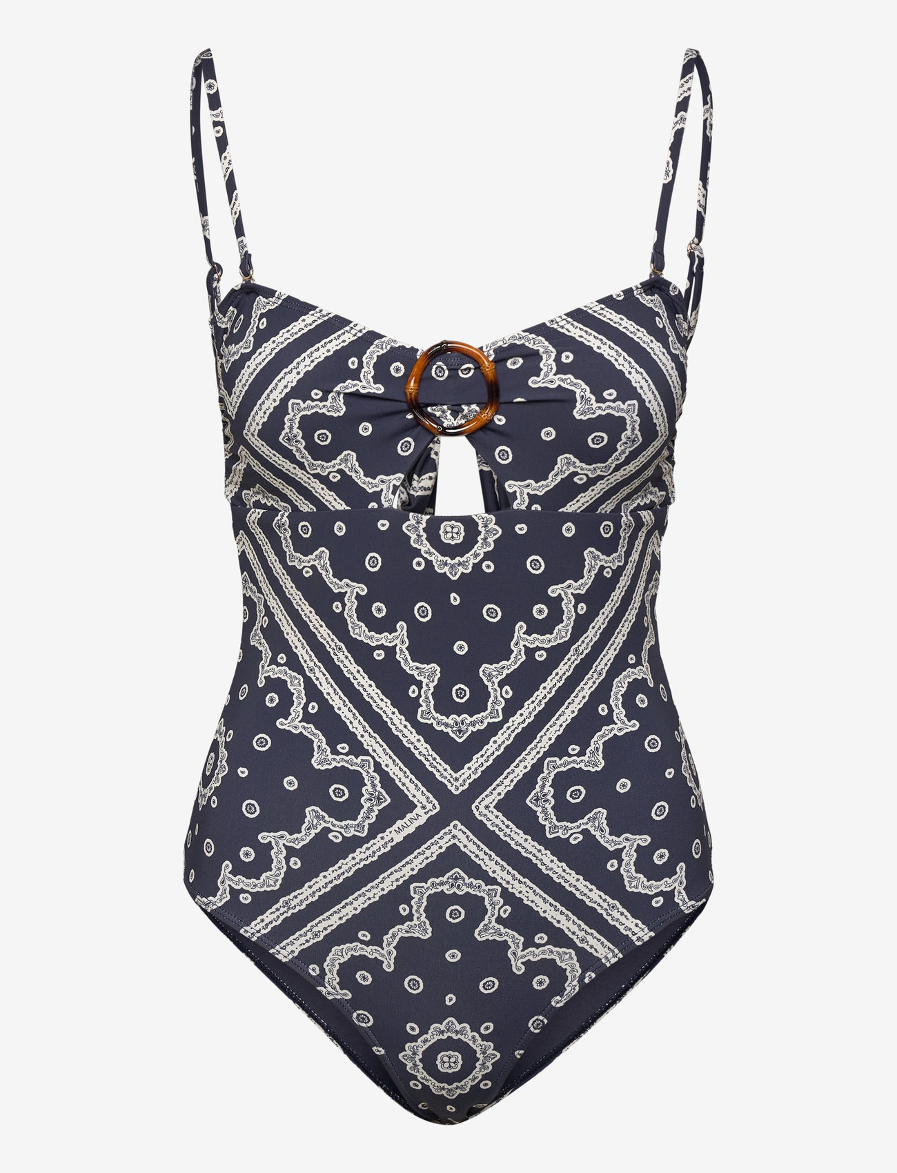 Malina - Mandy bamboo-ring bandeau swimsuit - swimsuits - bandana - 1