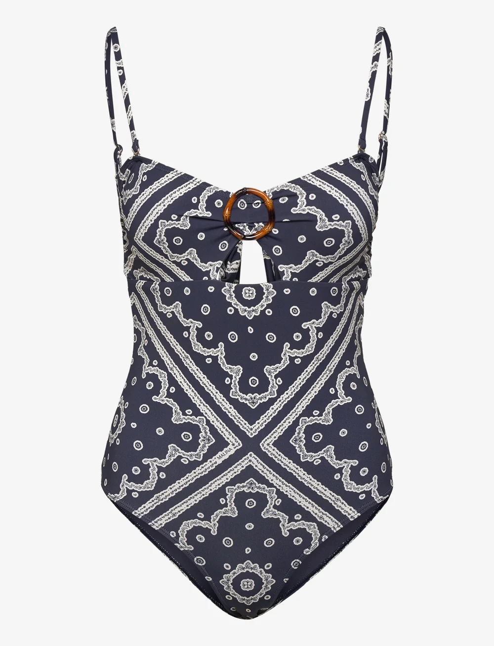 Malina - Mandy bamboo-ring bandeau swimsuit - badeanzüge - bandana - 1