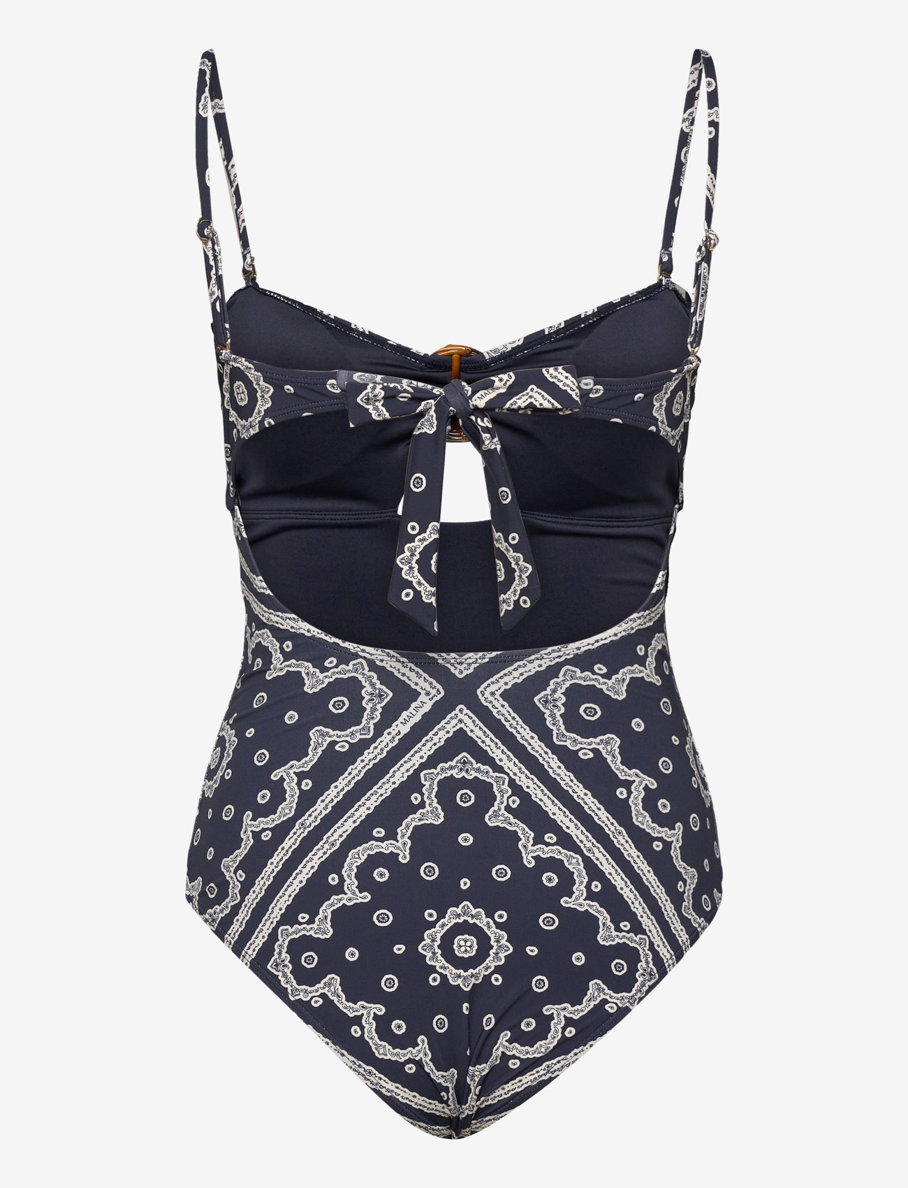 Malina - Mandy bamboo-ring bandeau swimsuit - swimsuits - bandana - 2