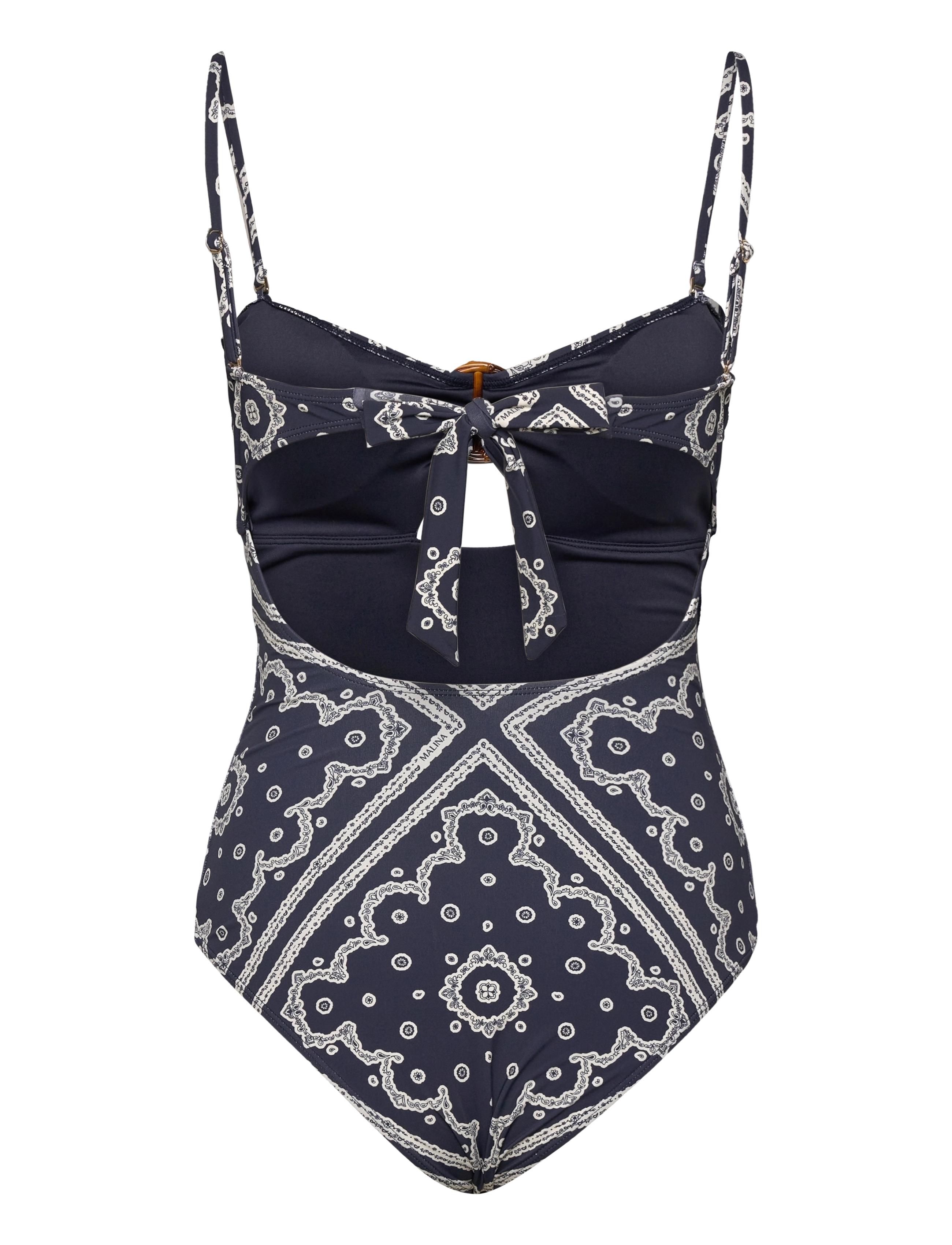 Malina - Mandy bamboo-ring bandeau swimsuit - badedragter - bandana - 2