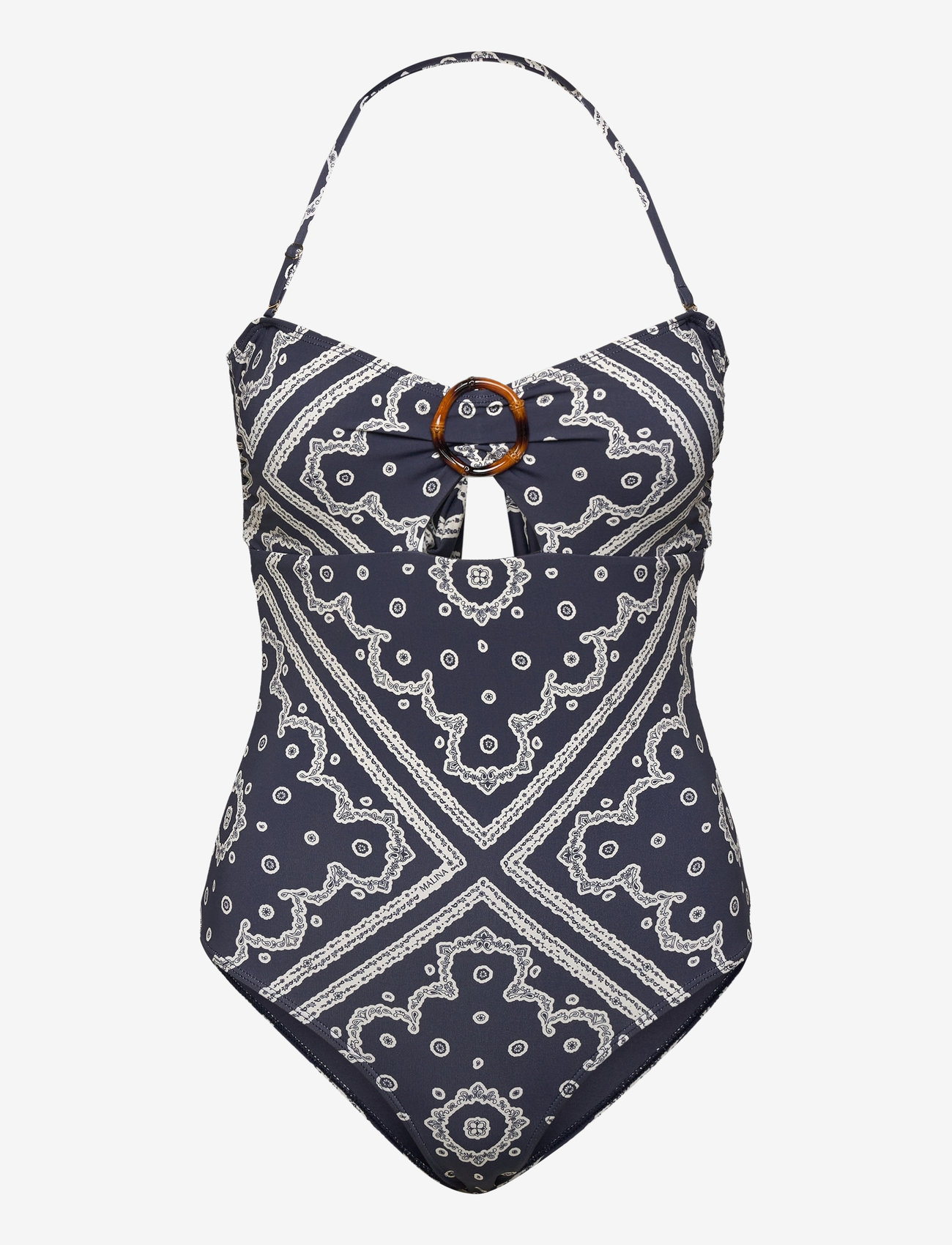 Malina - Mandy bamboo-ring bandeau swimsuit - swimsuits - bandana - 3