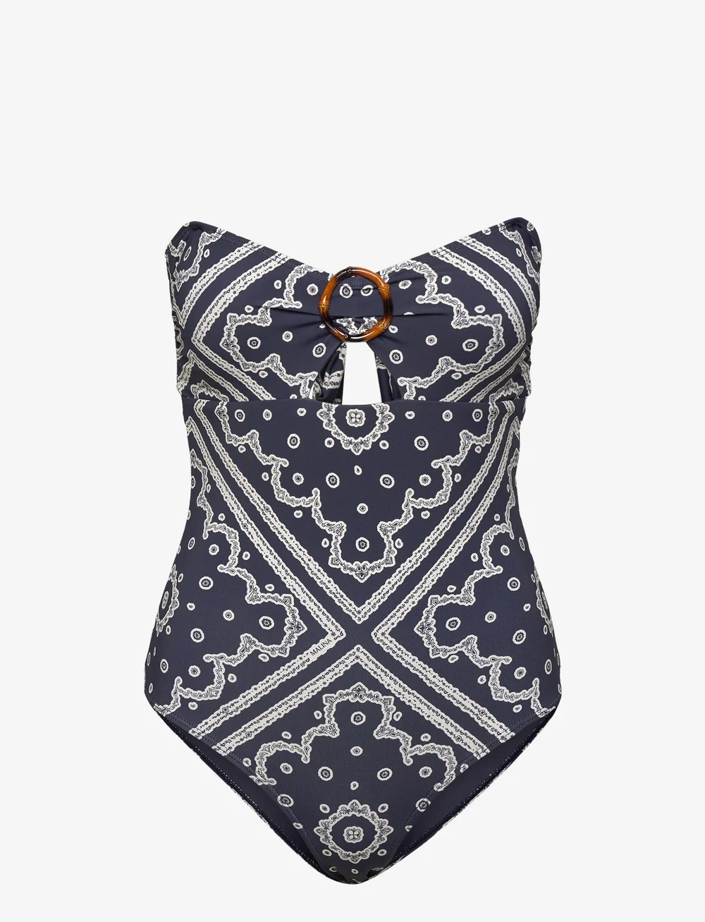 Malina - Mandy bamboo-ring bandeau swimsuit - badeanzüge - bandana - 4