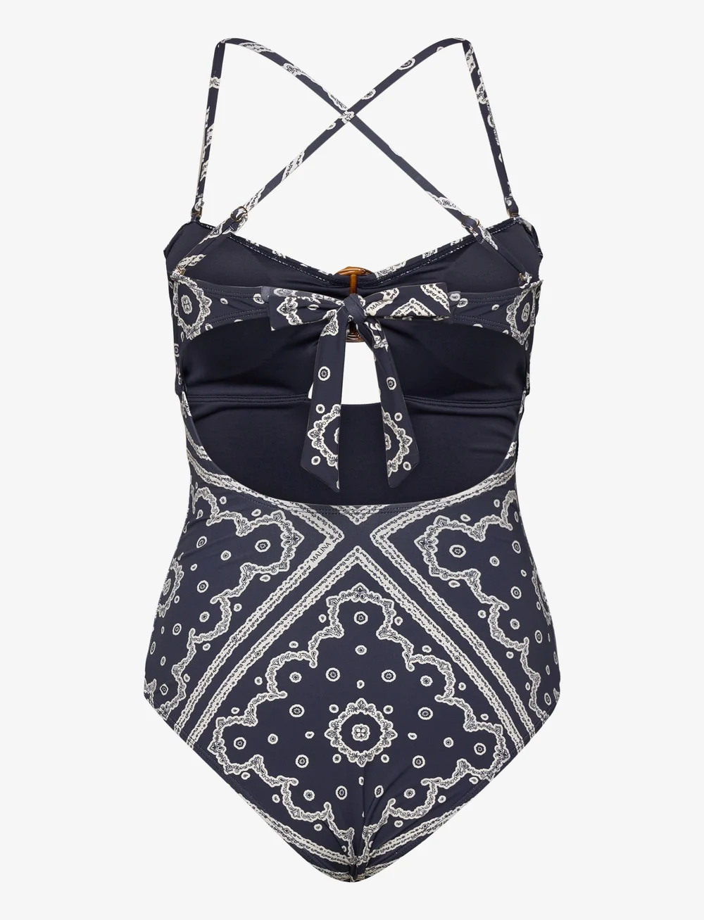 Malina - Mandy bamboo-ring bandeau swimsuit - badeanzüge - bandana - 5