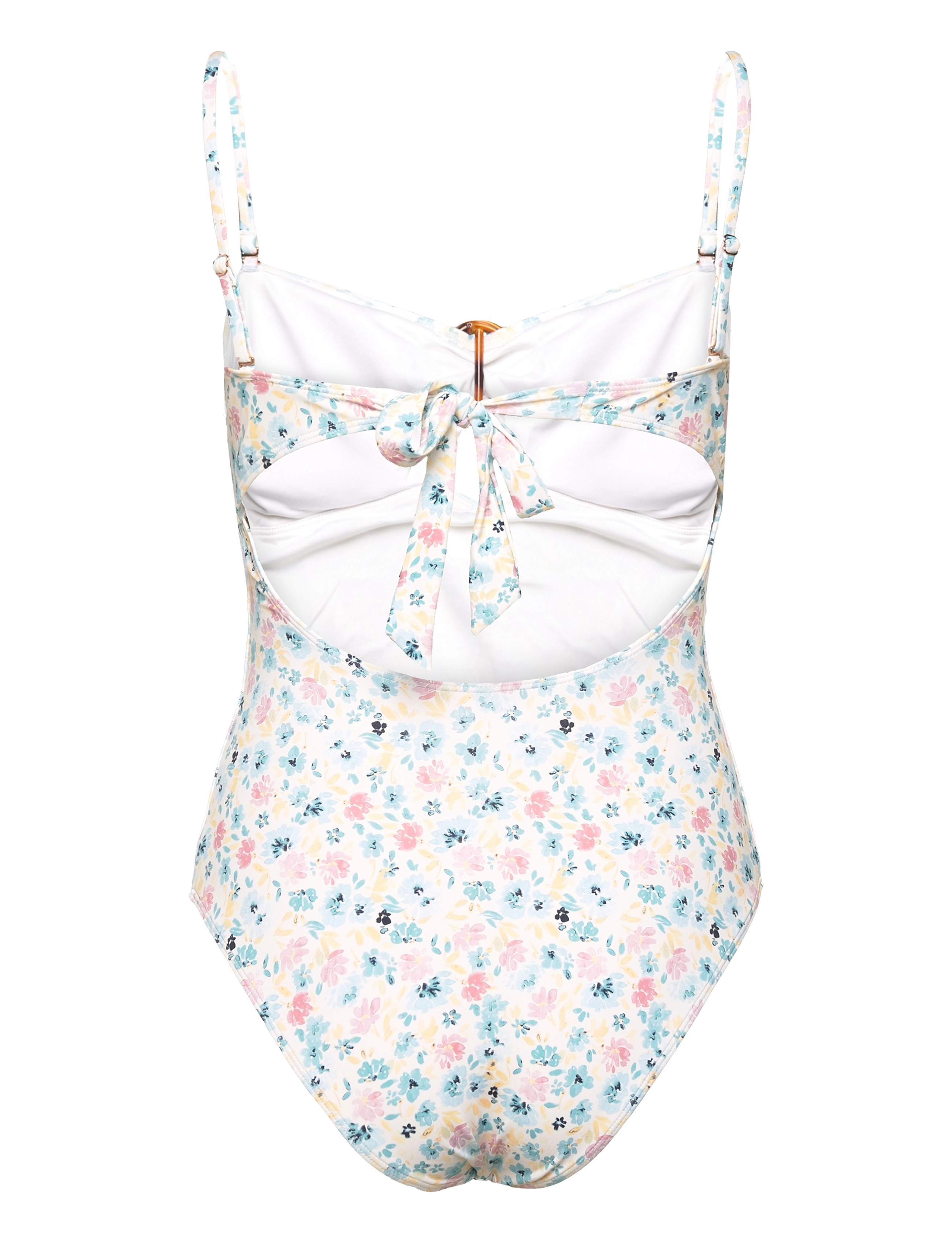 Malina - Mandy bamboo-ring bandeau swimsuit - badpakken - ditsy - 2