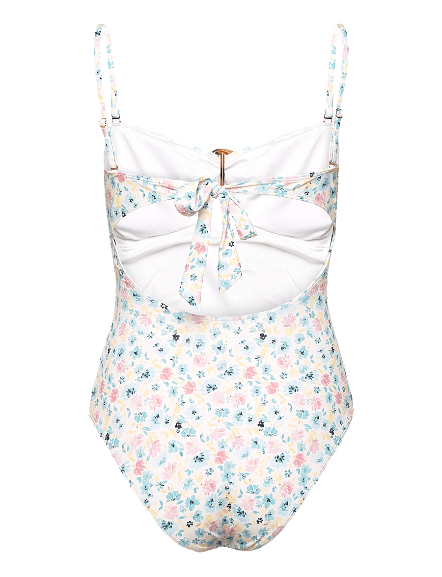 Malina - Mandy bamboo-ring bandeau swimsuit - badeanzüge - ditsy - 2