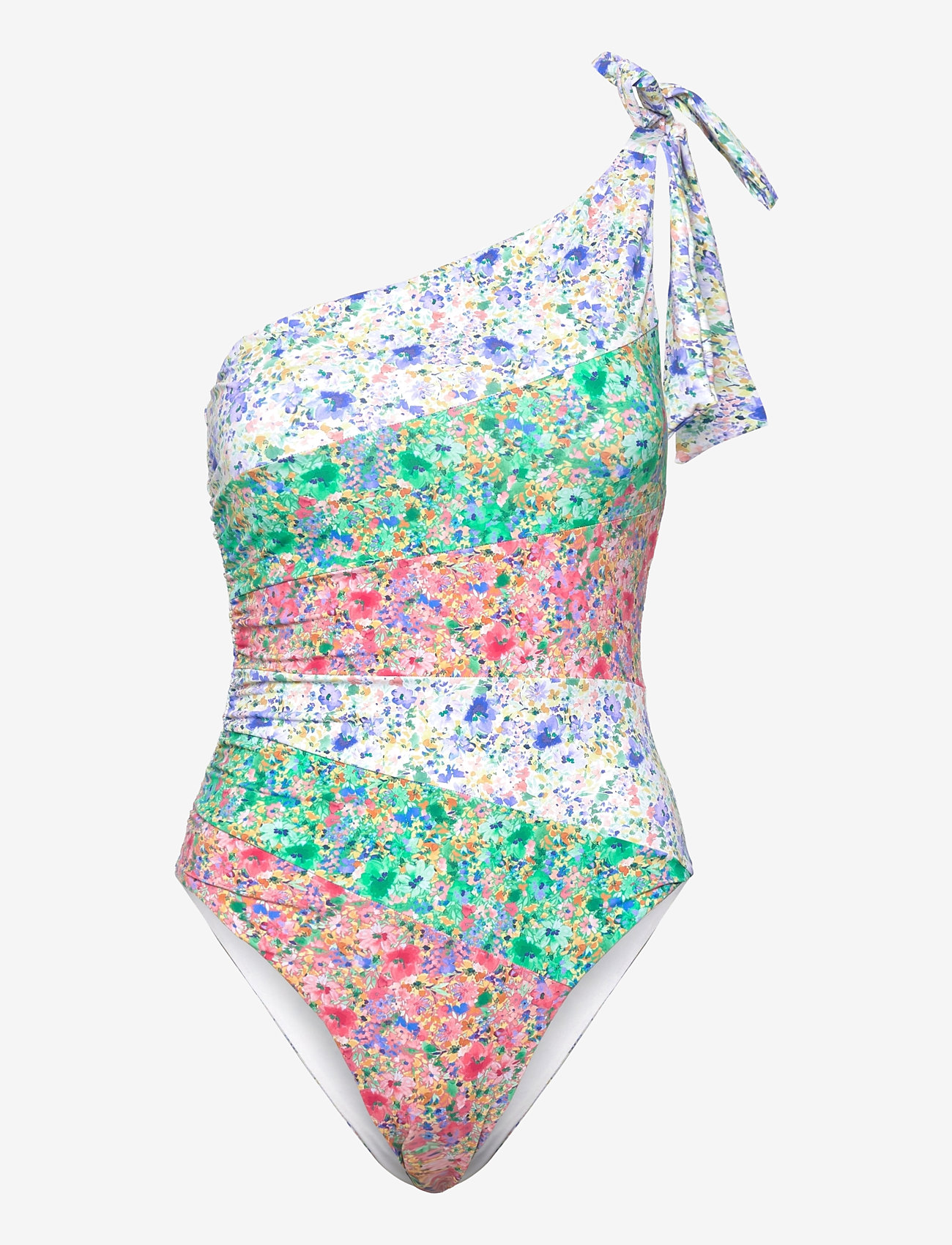 Malina - Apoline One Shoulder Swimsuit - badedragter - multi ditsy - 1