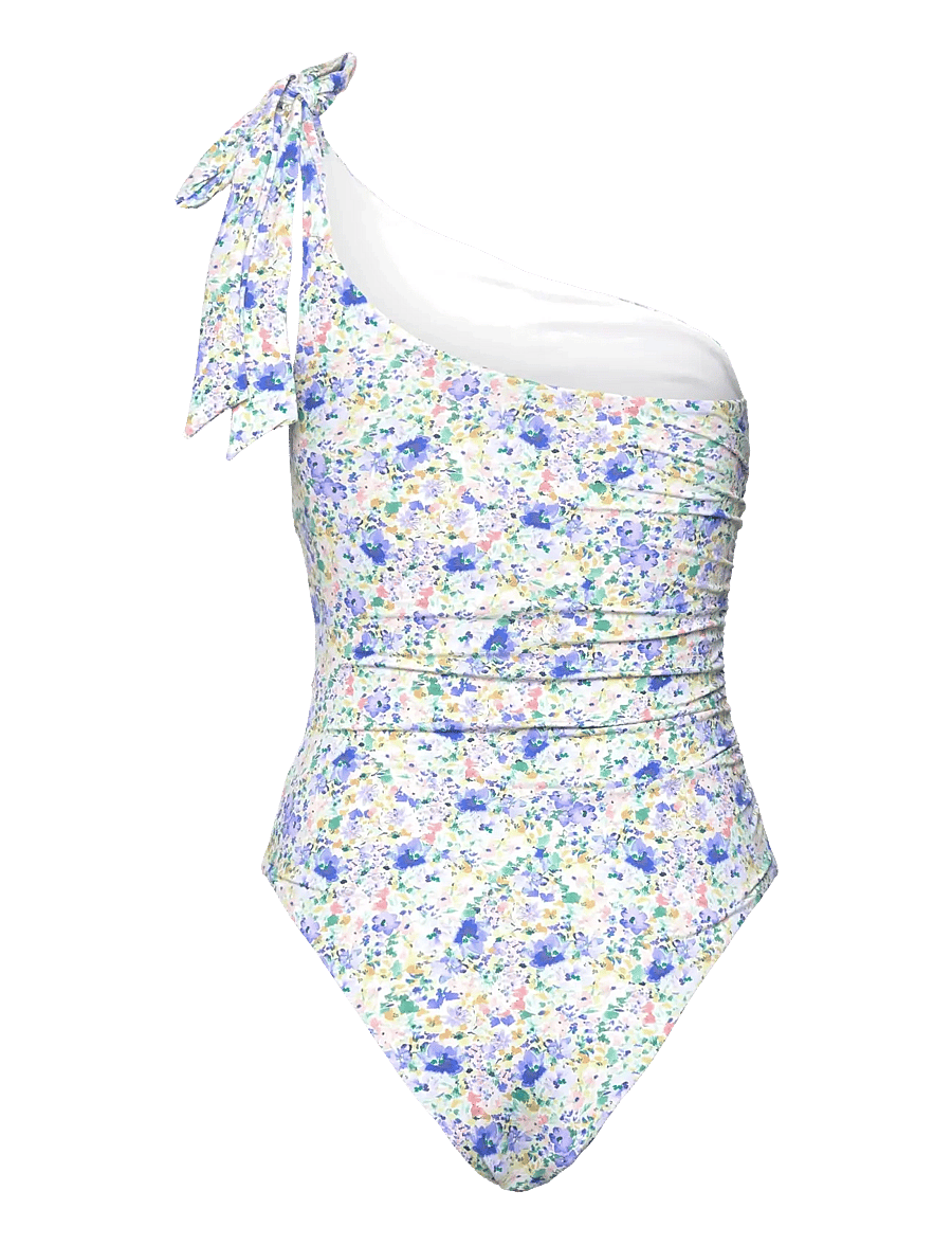 Malina - Apoline One Shoulder Swimsuit - ujumistrikood - multi ditsy - 2