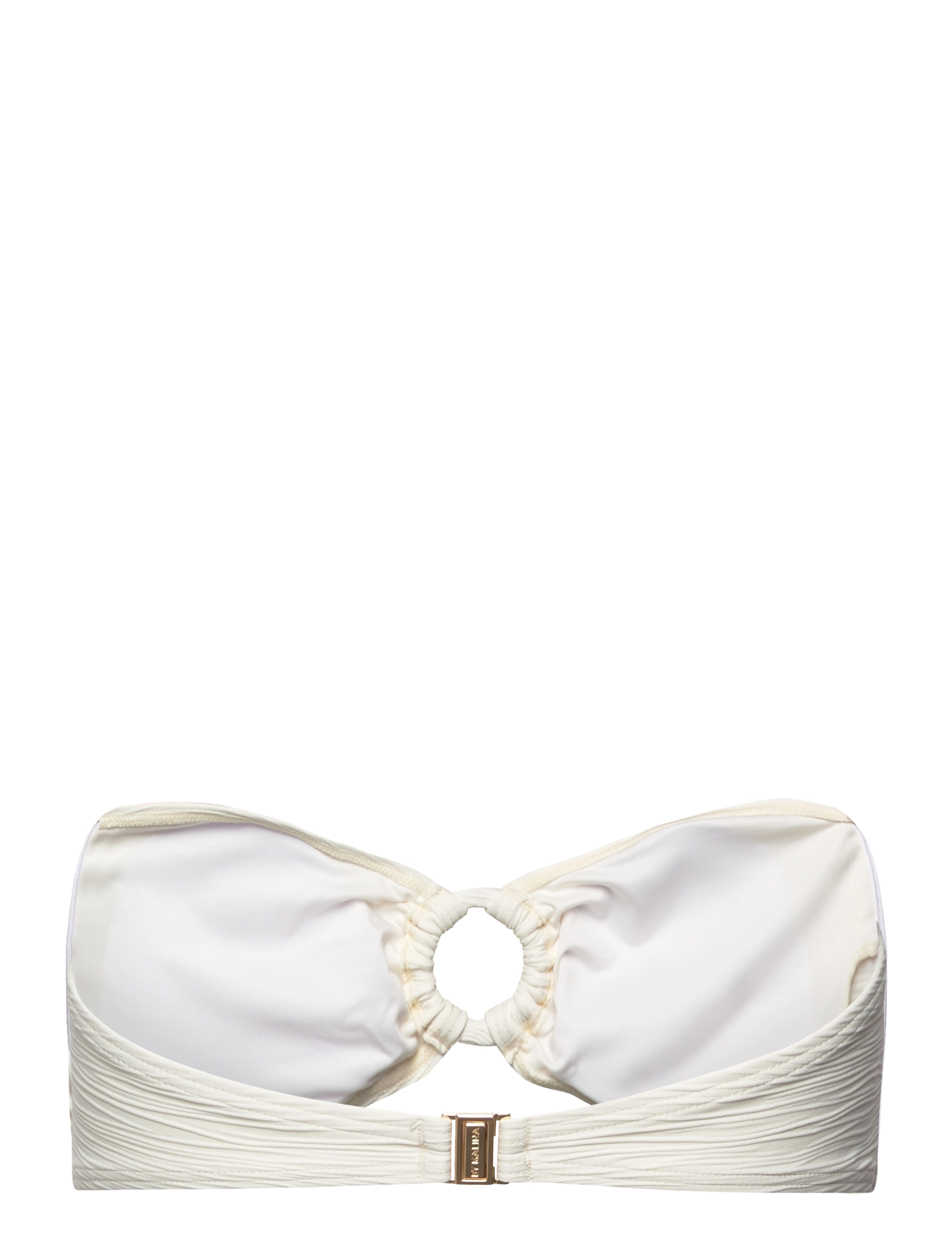 Malina - Lisa ring front bandeau bikini top - vanilla - 2