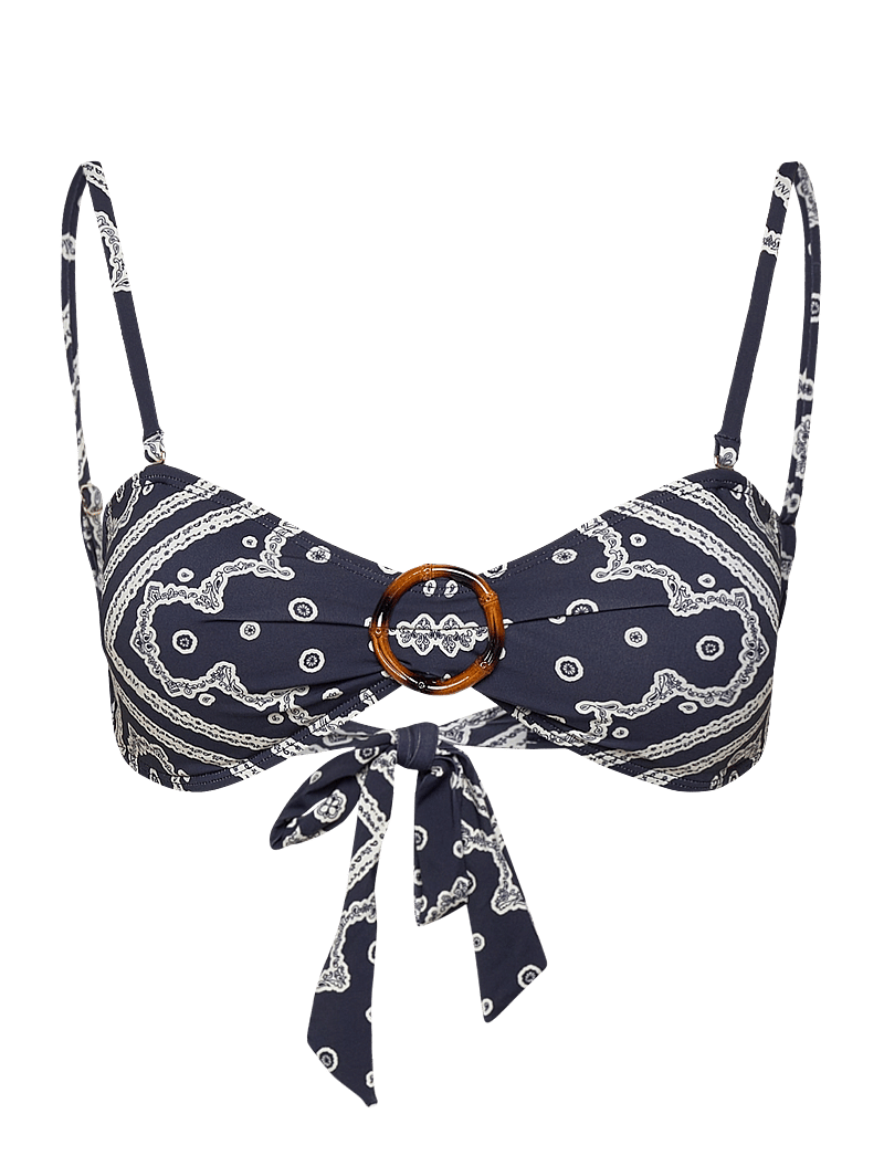 Malina - Viola Bamboo-Ring Bandeau Bikini Top - bandeau-bikinis - bandana - 1